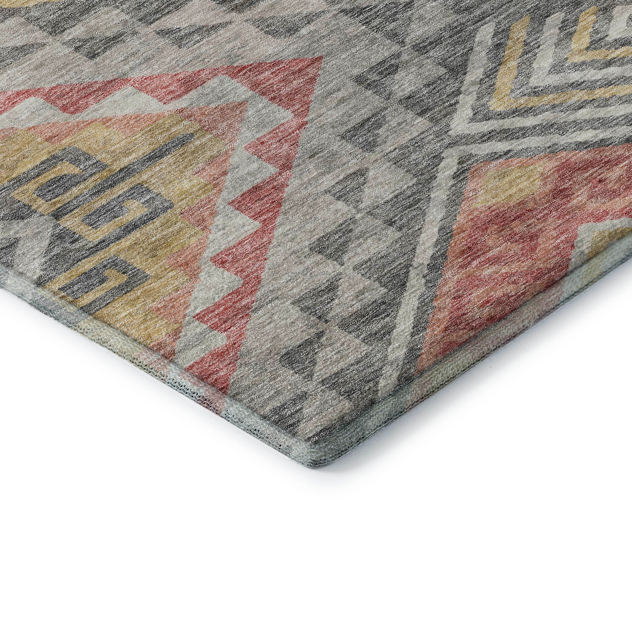 Sarajevo Machine Washable Transitional Gray Rug 1'8" x 2'6" #shape_Rectangle