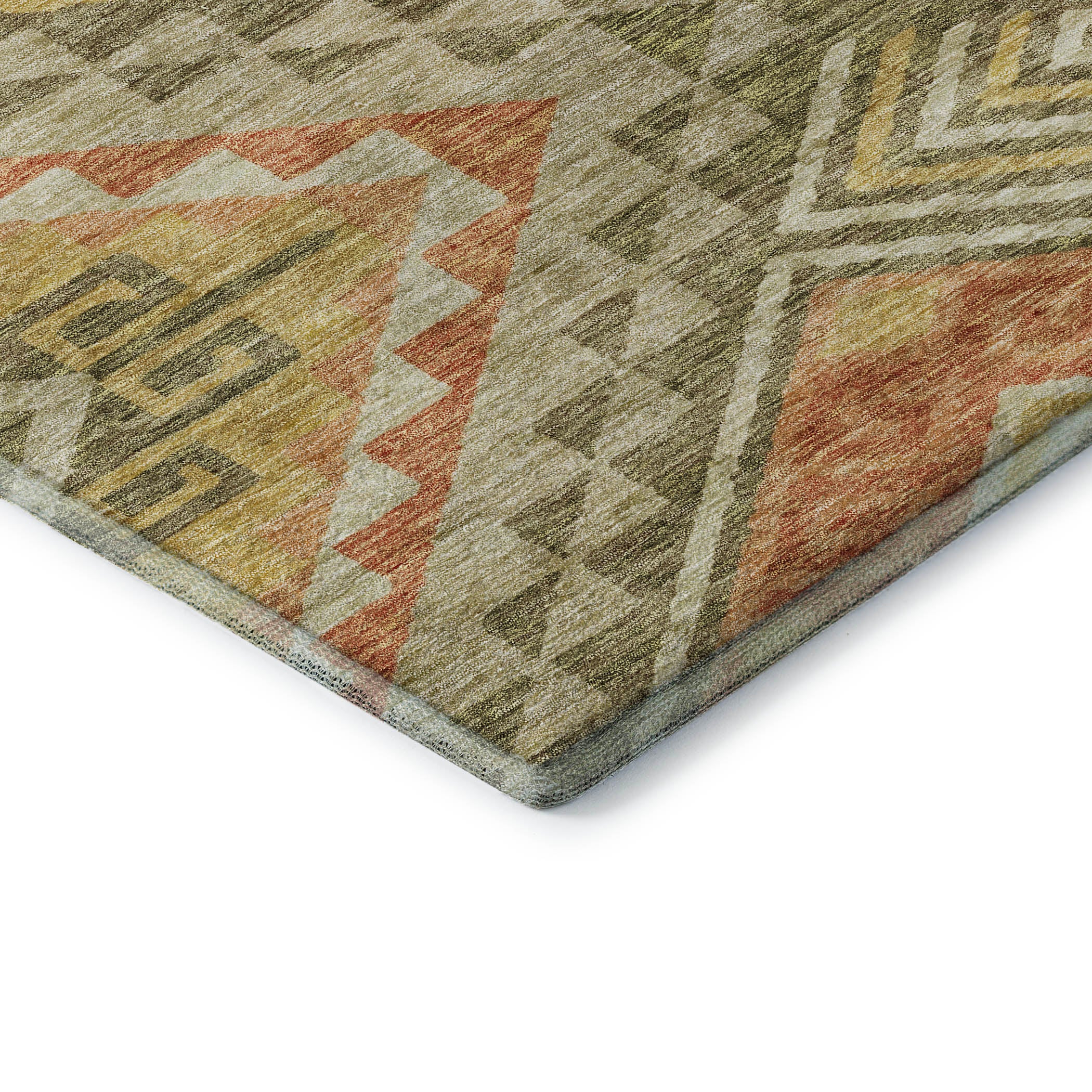 Sarajevo Machine Washable Transitional Green Rug 1'8" x 2'6" #shape_Rectangle