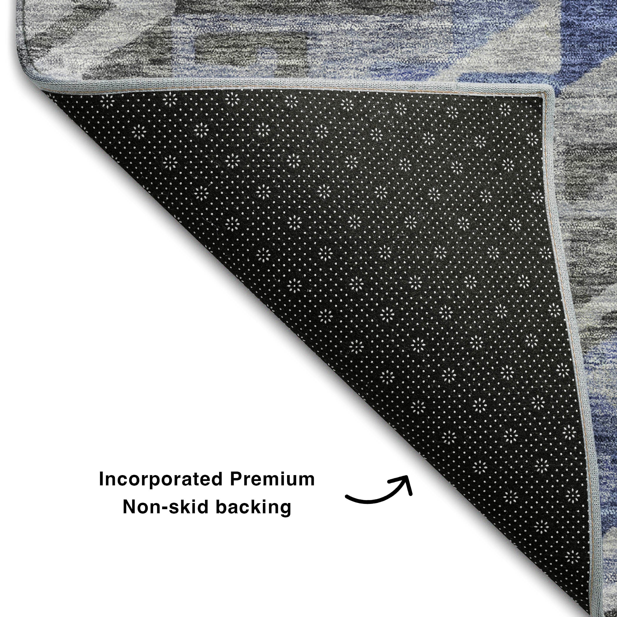 Sarajevo Machine Washable Transitional Pewter Gray Rug 1'8" x 2'6" #shape_Rectangle