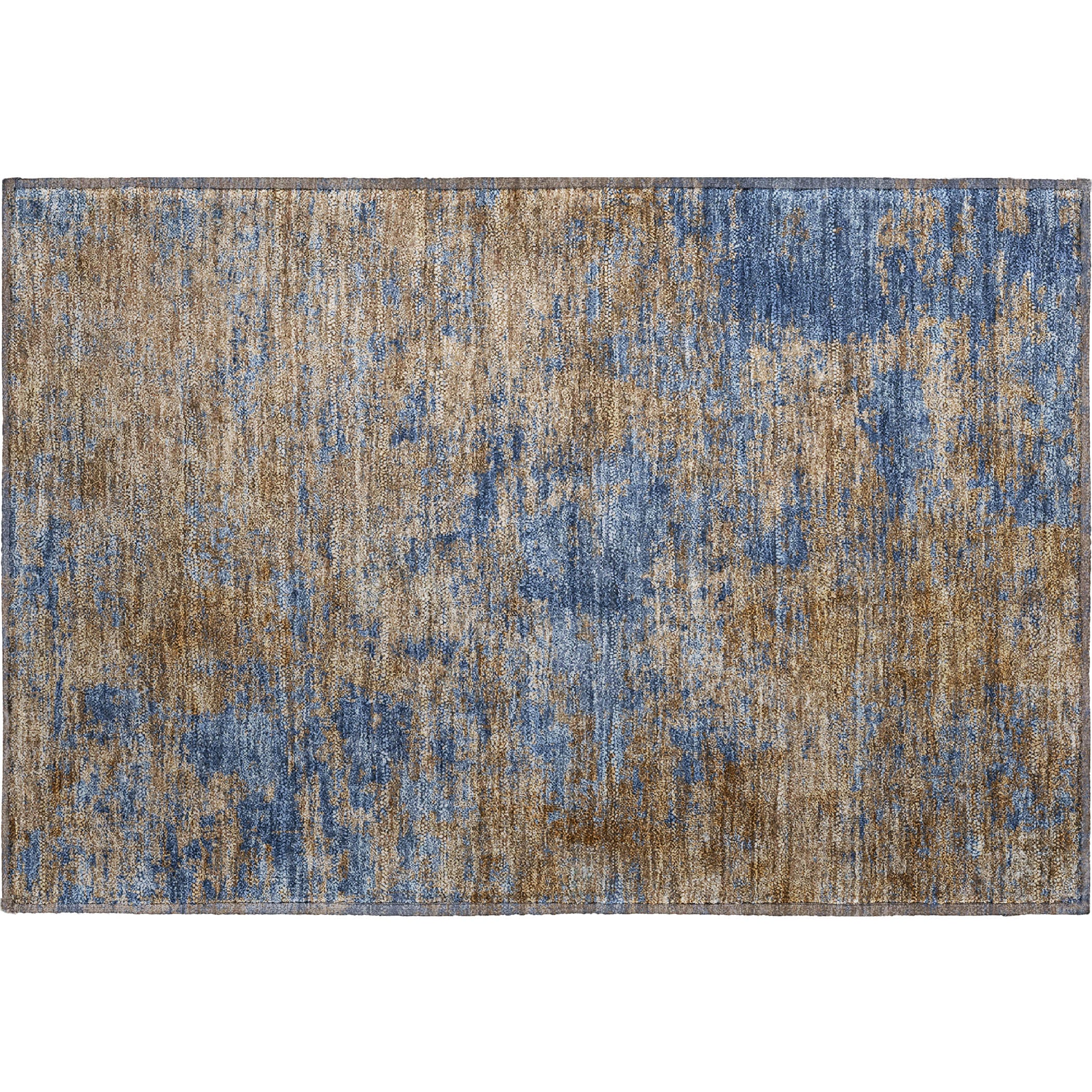 Reykjavik Machine Washable Transitional Navy Blue Rug 1'8" x 2'6" #shape_Rectangle