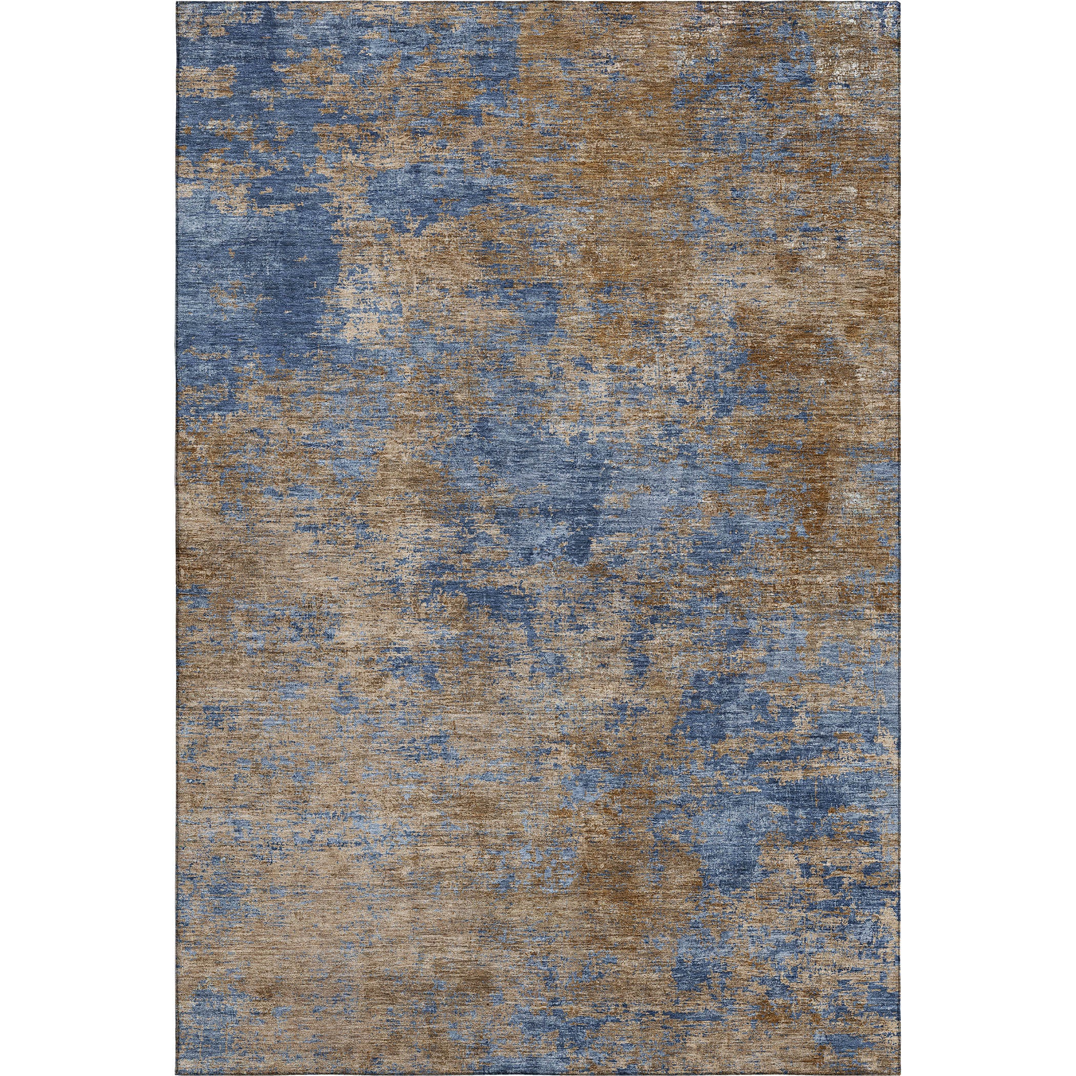 Reykjavik Machine Washable Transitional Navy Blue Rug 2'6" x 3'10" #shape_Rectangle