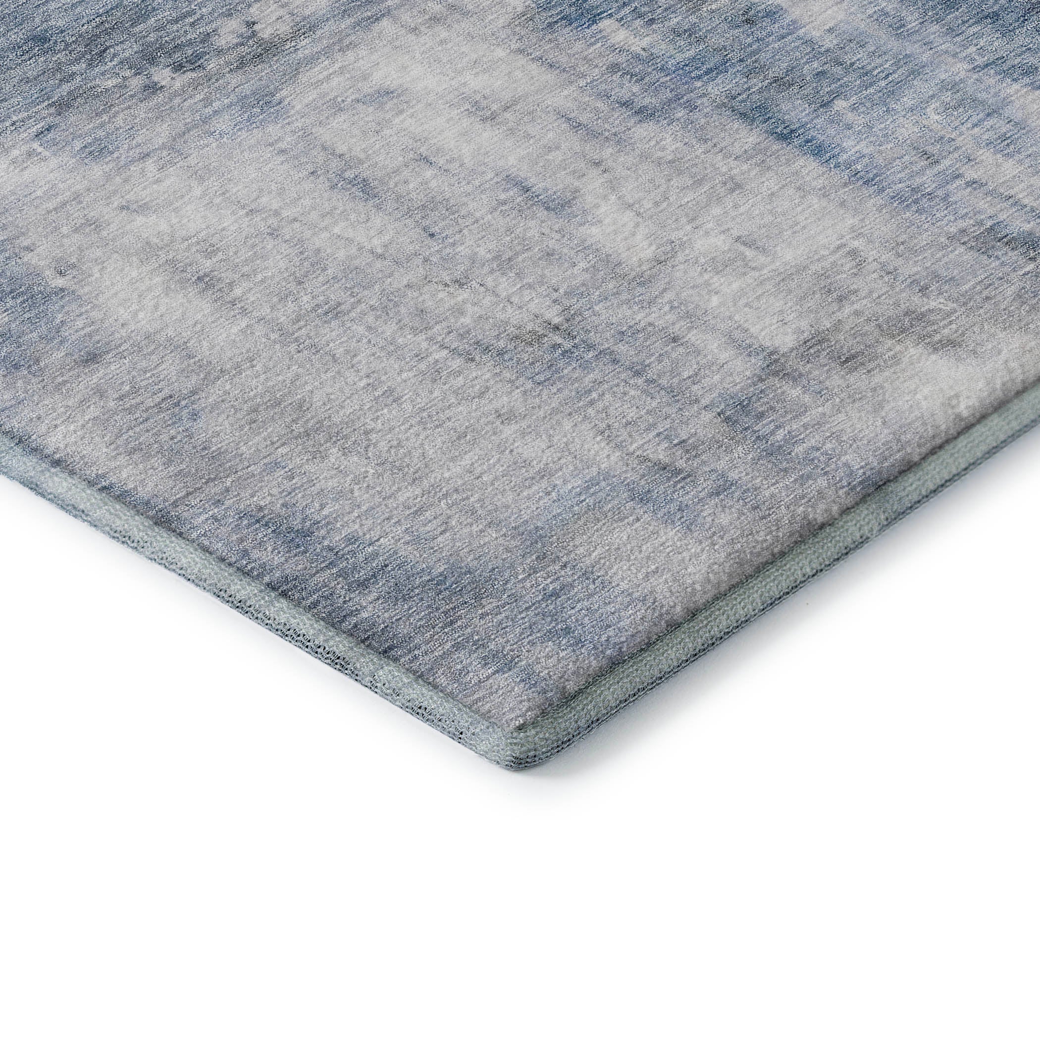 Lima Machine Washable Transitional Blue Rug 1'8" x 2'6" #shape_Rectangle