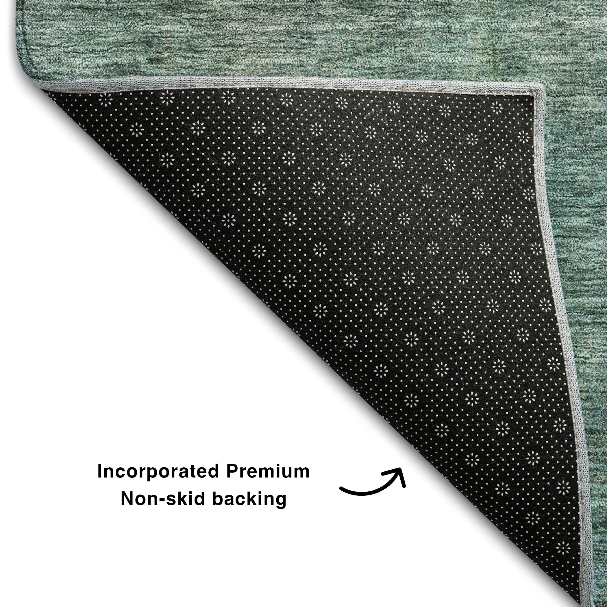 Oaxaca Machine Washable Transitional Blue Rug 1'8" x 2'6" #shape_Rectangle