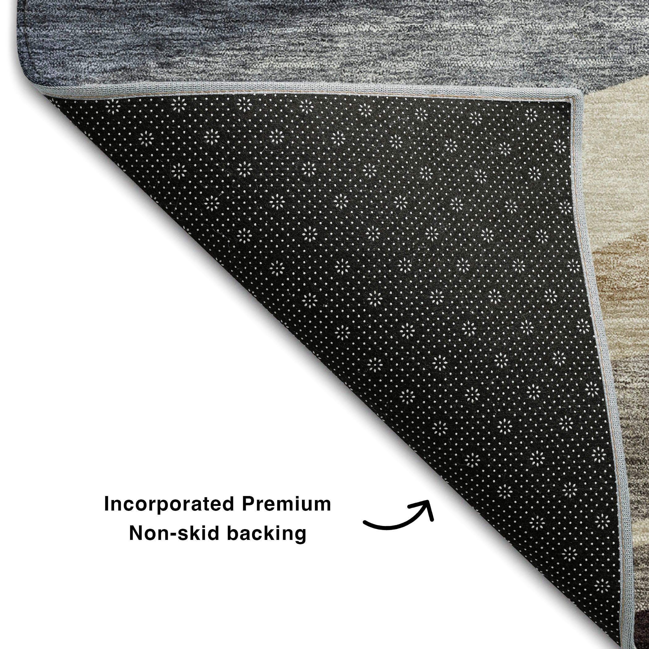 Split Machine Washable Transitional Blue Rug 1'8" x 2'6" #shape_Rectangle