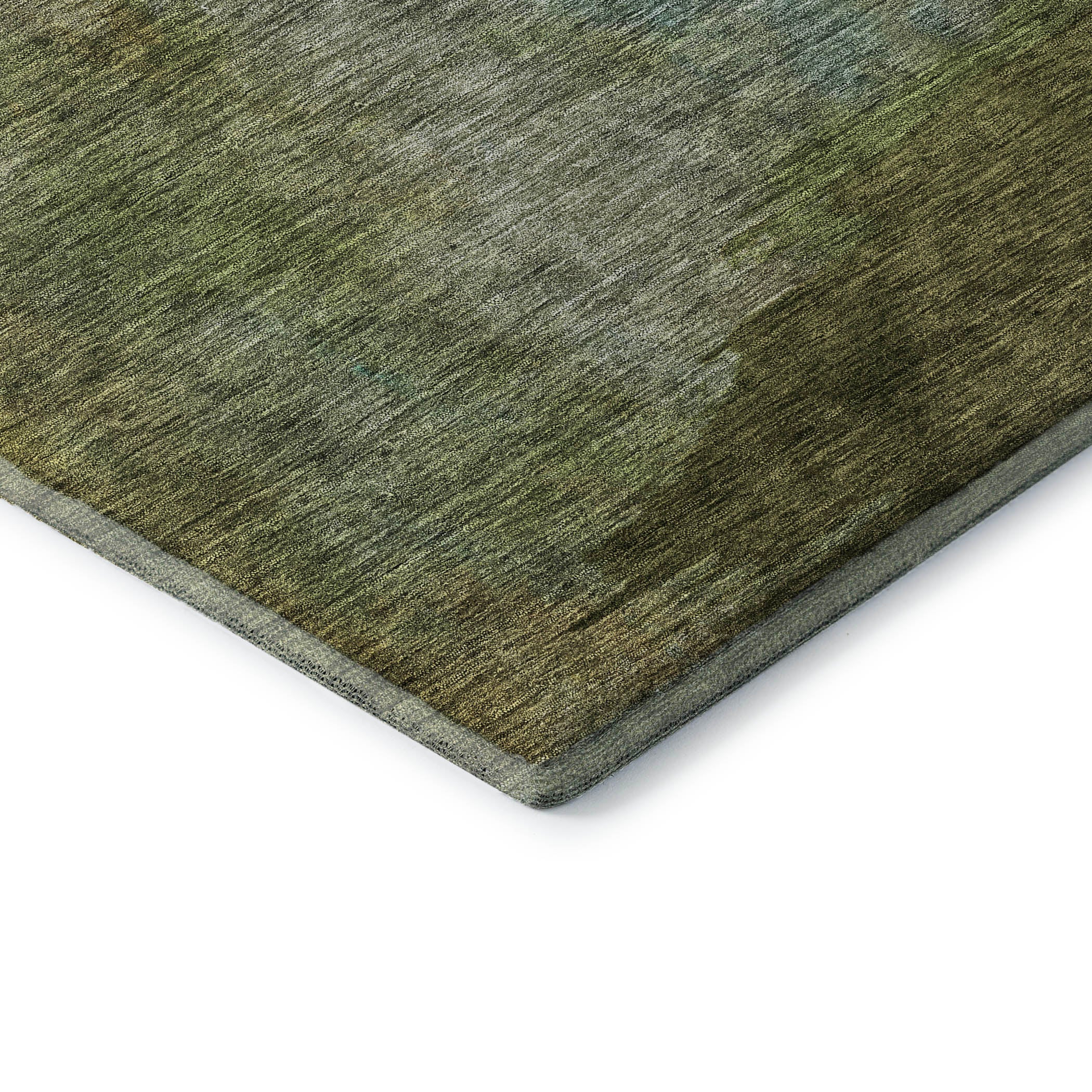 Siena Machine Washable Transitional Green Rug 1'8" x 2'6" #shape_Rectangle