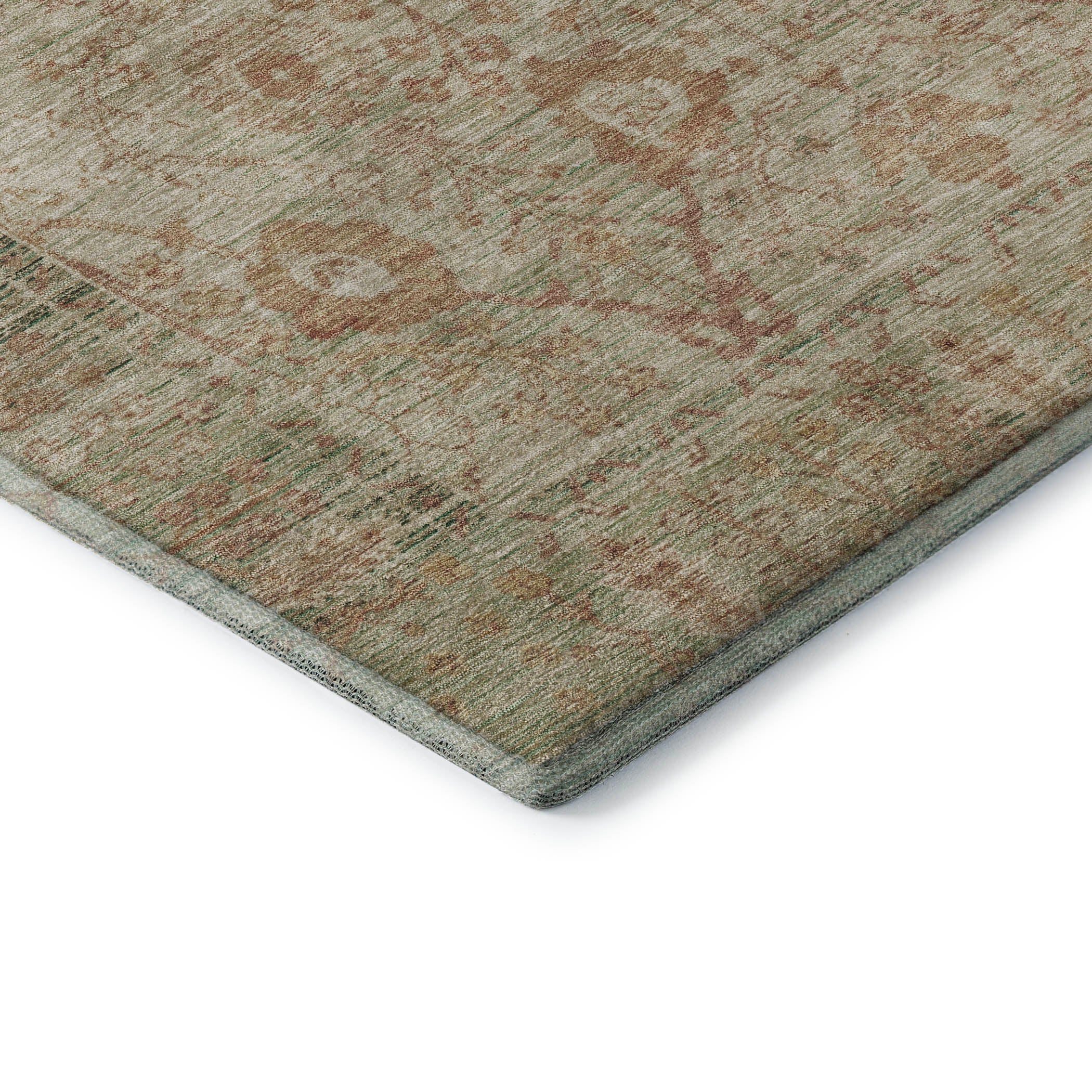 Marrakech Machine Washable Traditional Beige Brown Rug 1'8" x 2'6" #shape_Rectangle