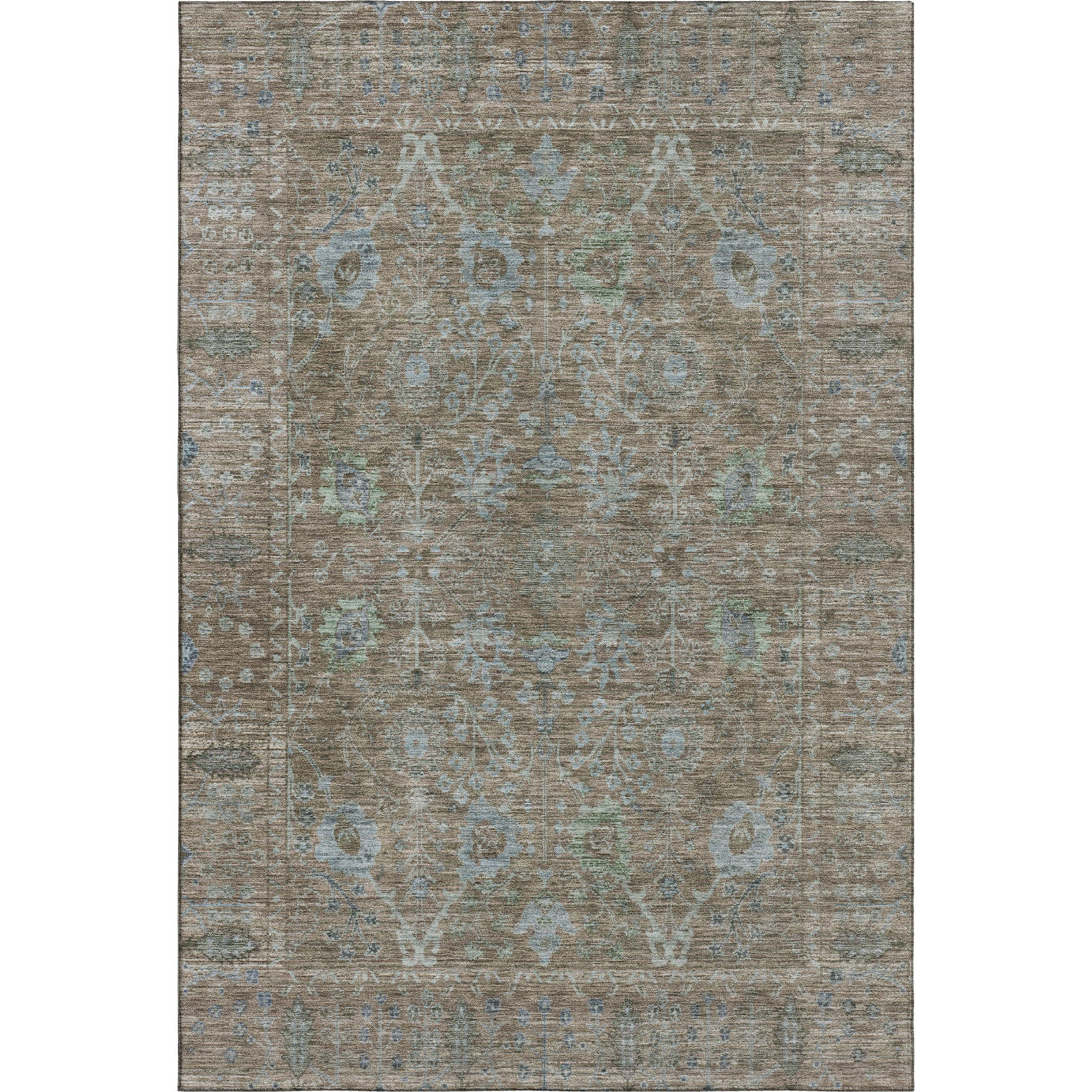 Marrakech Machine Washable Traditional Brown Rug 2'6" x 3'10" #shape_Rectangle