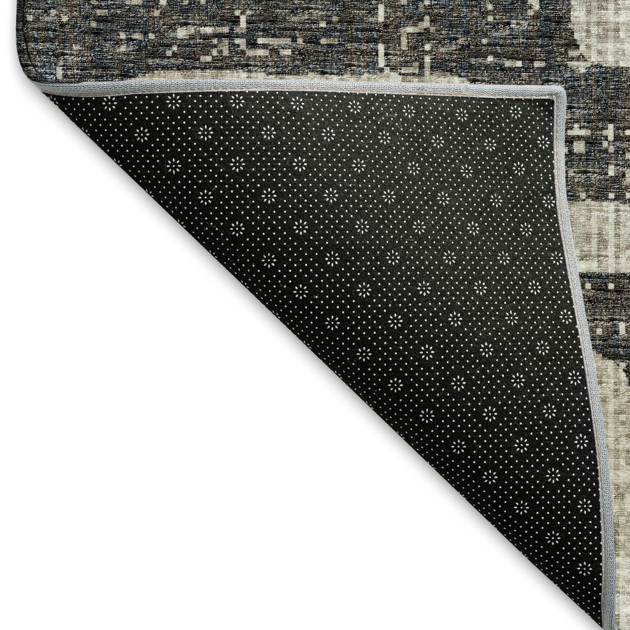 Nairobi Machine Washable Transitional Gray Rug 1'8" x 2'6" #shape_Rectangle