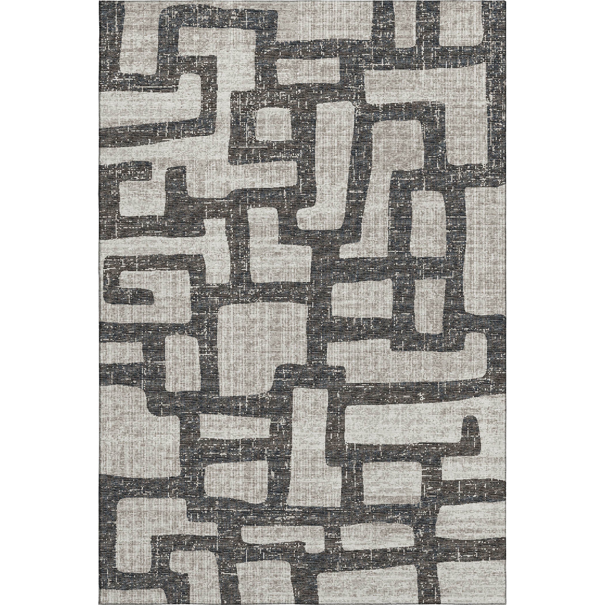 Nairobi Machine Washable Transitional Gray Rug 2'6" x 3'10" #shape_Rectangle