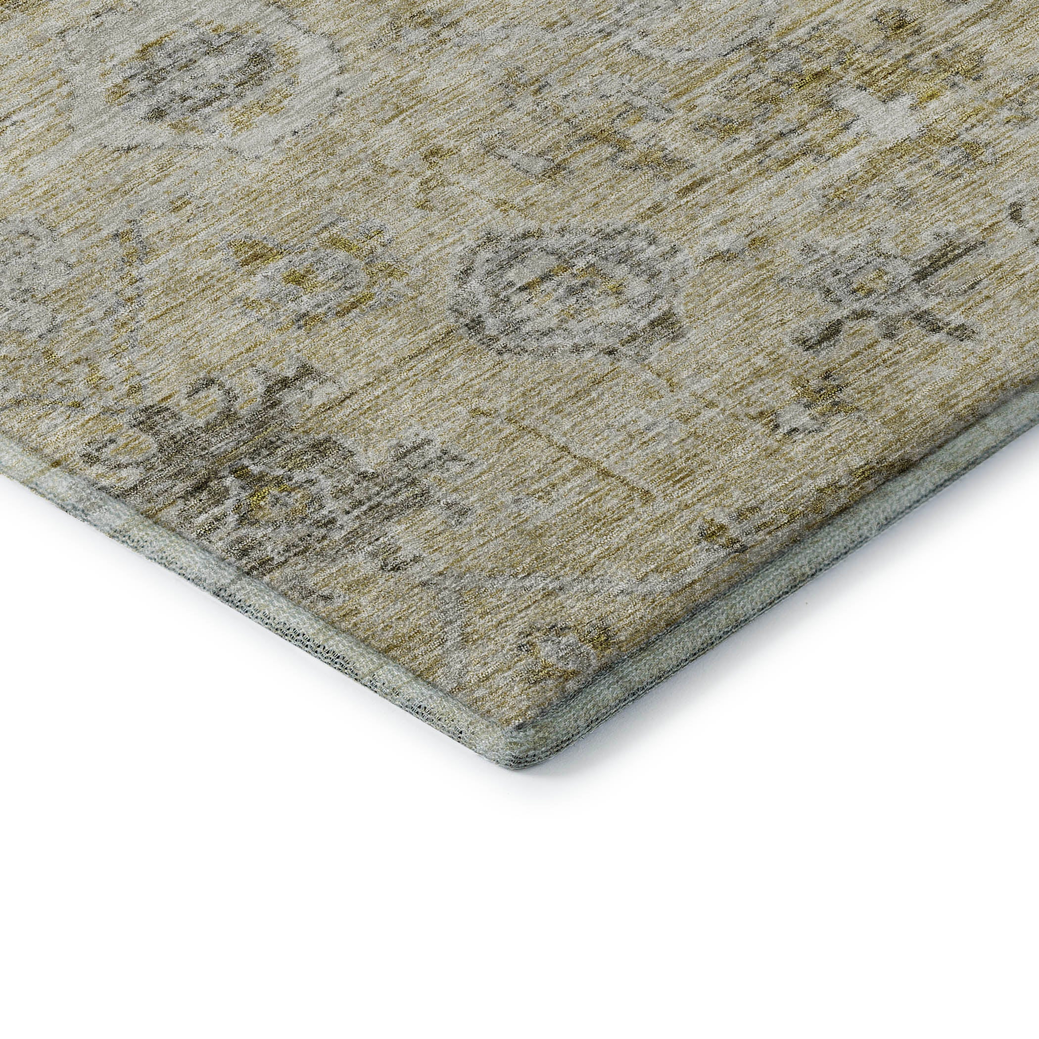 Bogota Machine Washable Traditional Beige Brown Rug 1'8" x 2'6" #shape_Rectangle