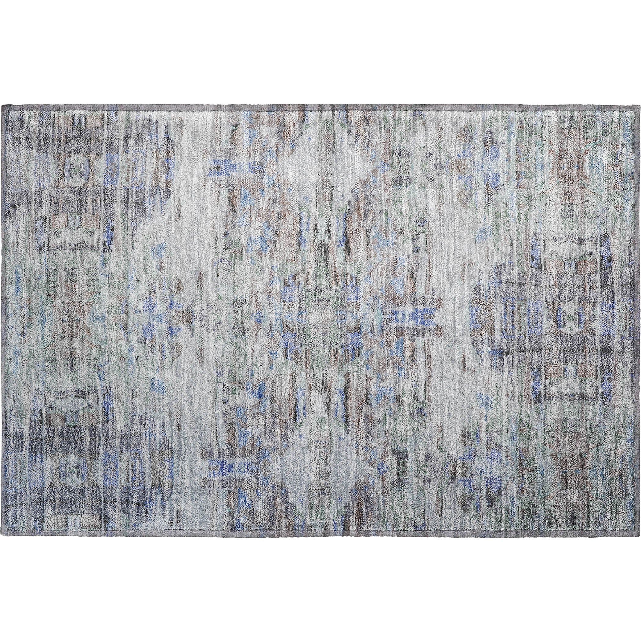 Lucerne Machine Washable Transitional Taupe Brown Rug 1'8" x 2'6" #shape_Rectangle