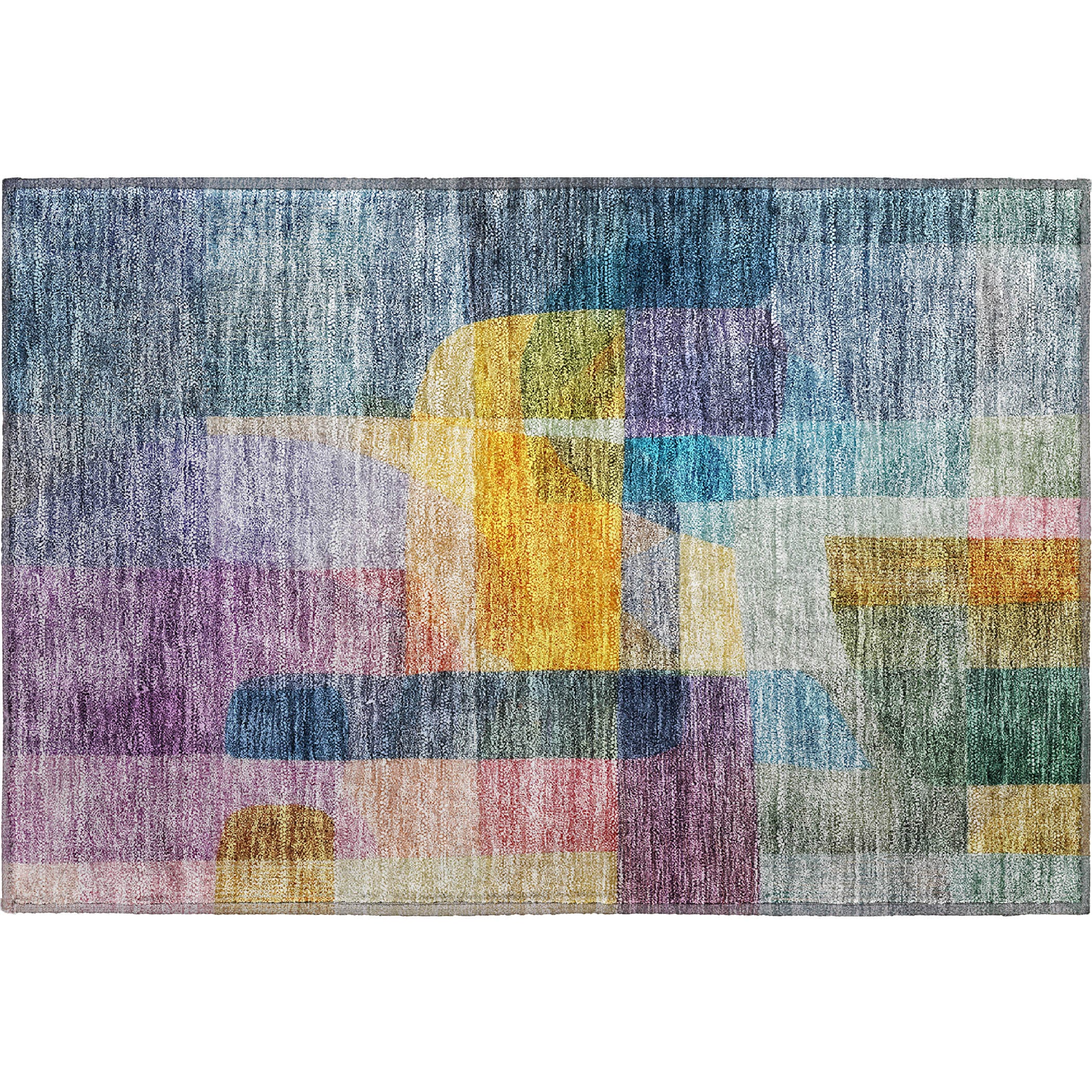 Marrakech Machine Washable Transitional Blue Rug 1'8" x 2'6" #shape_Rectangle