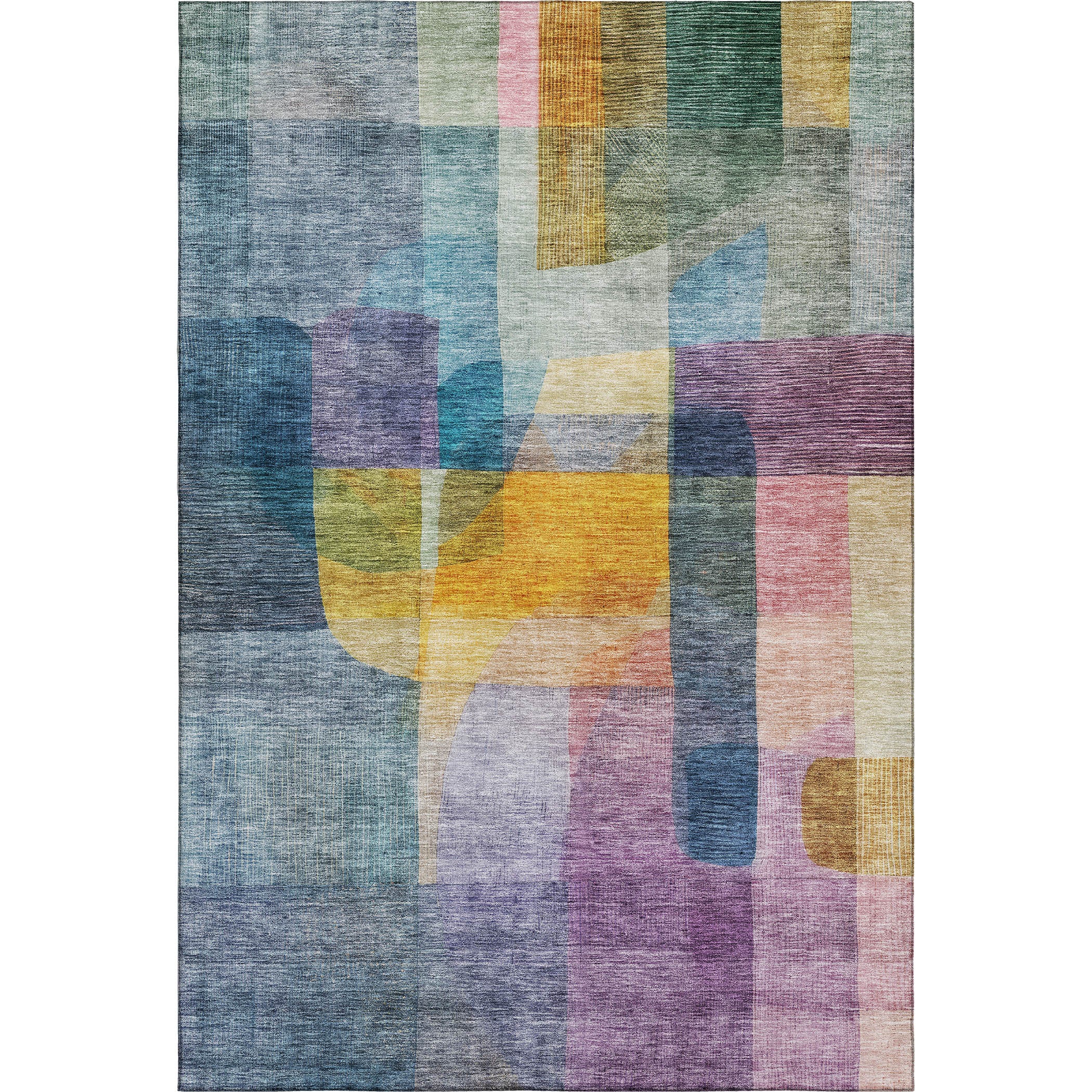 Marrakech Machine Washable Transitional Blue Rug 2'6" x 3'10" #shape_Rectangle