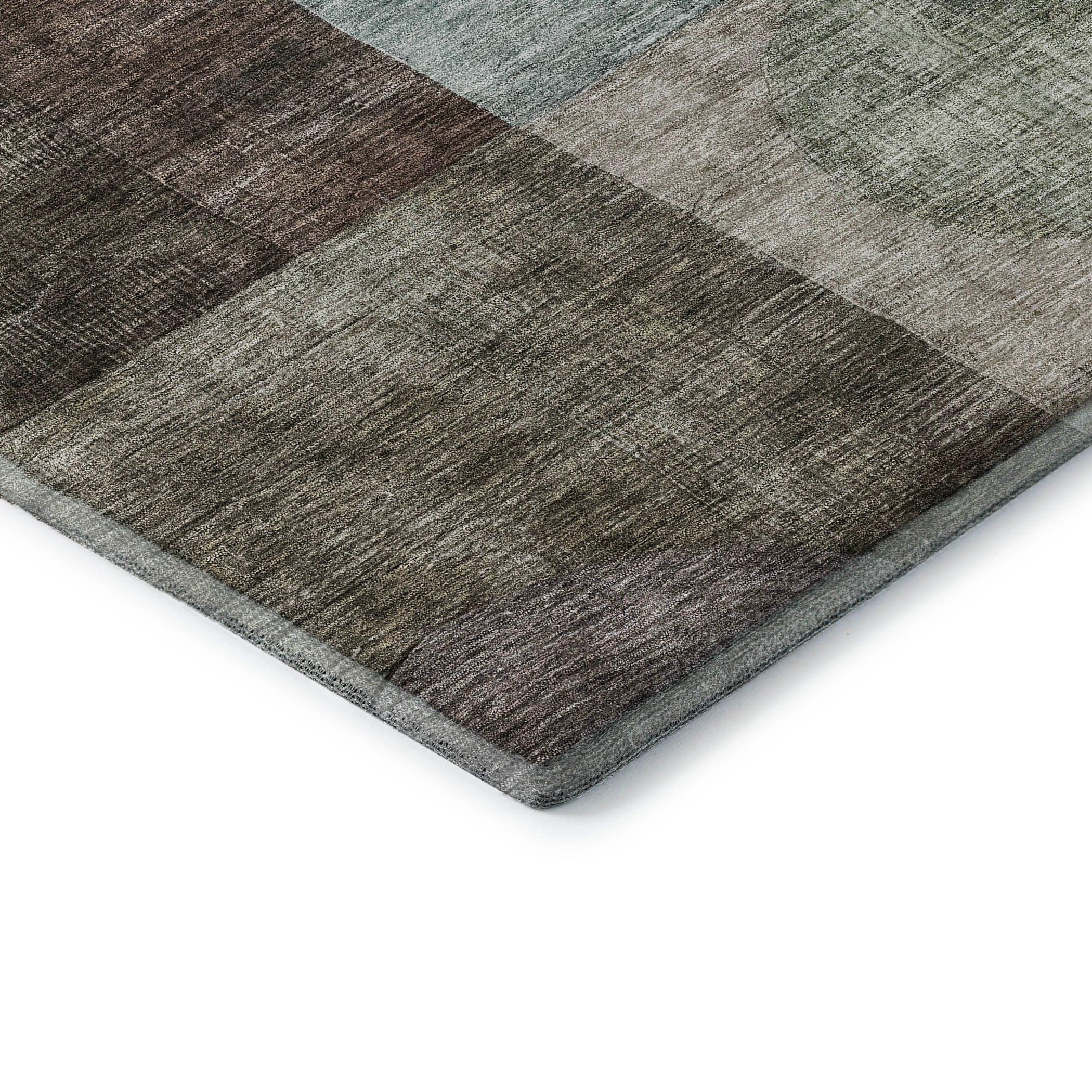 Lucerne Machine Washable Transitional Brown Rug 1'8" x 2'6" #shape_Rectangle