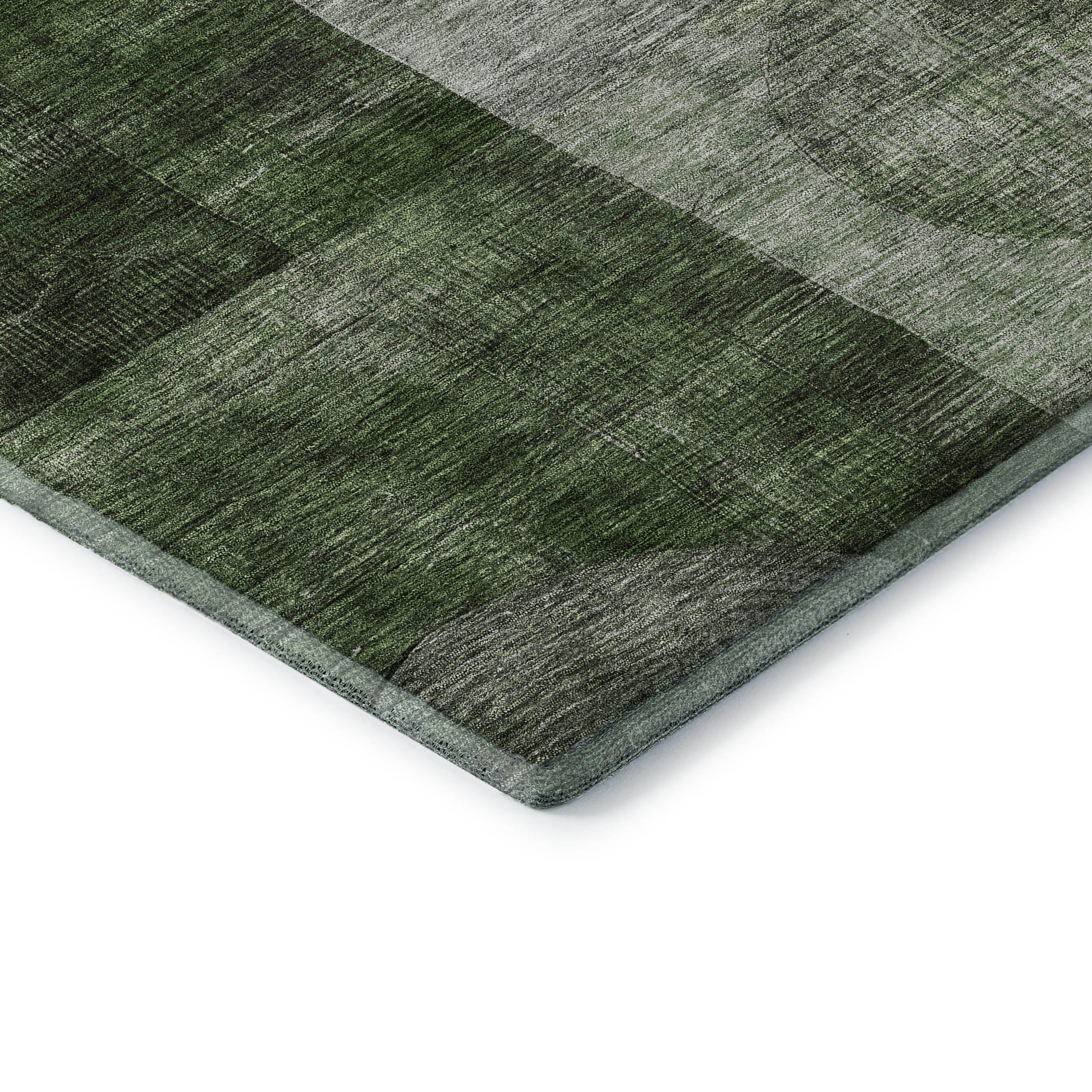 Lucerne Machine Washable Transitional Fern Green Rug 1'8" x 2'6" #shape_Rectangle