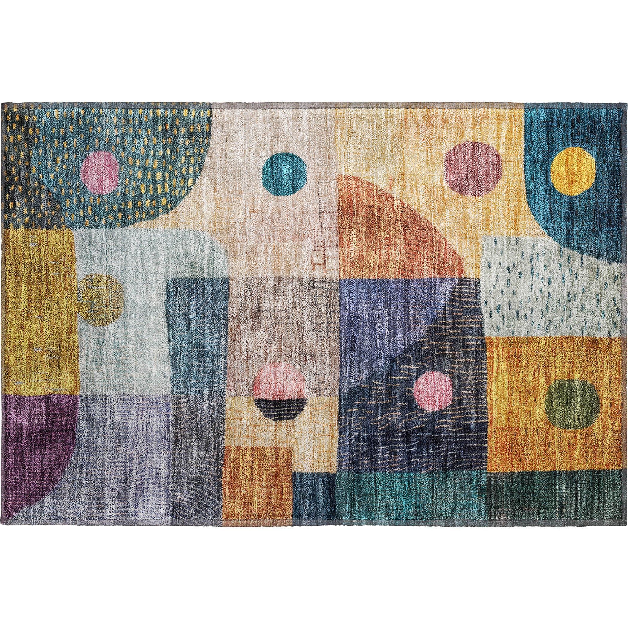 Sintra Machine Washable Transitional Green Rug 1'8" x 2'6" #shape_Rectangle