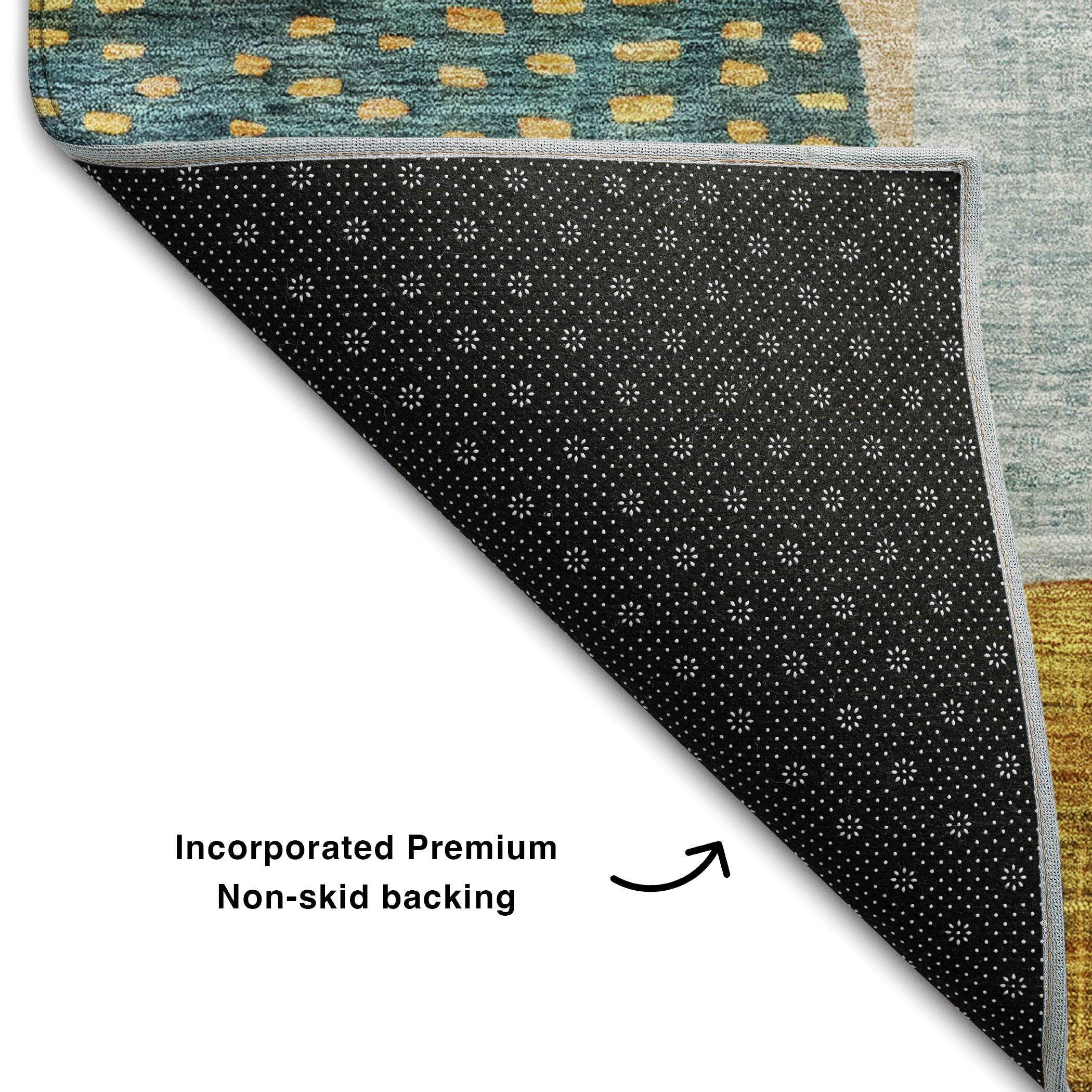 Sintra Machine Washable Transitional Green Rug 1'8" x 2'6" #shape_Rectangle