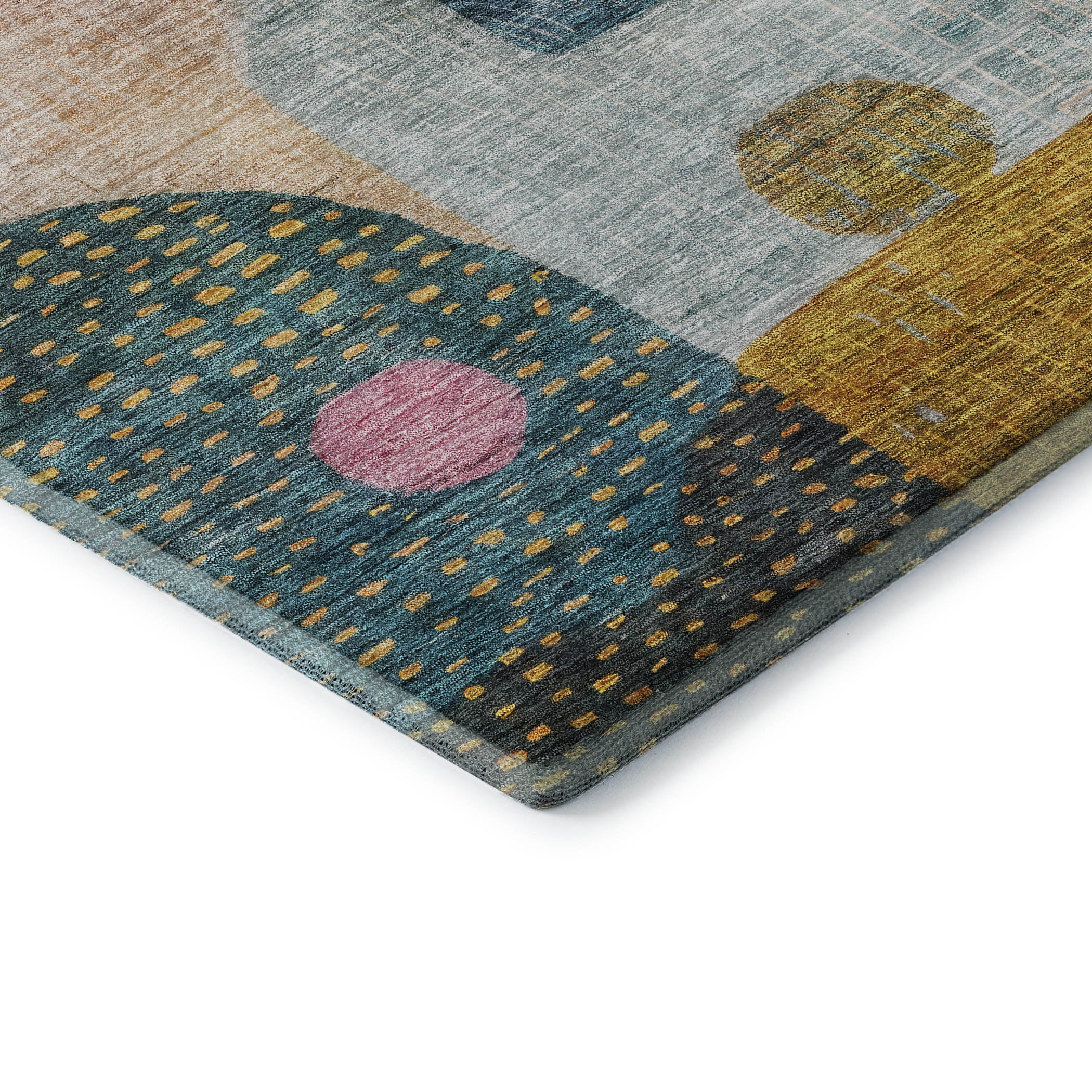 Sintra Machine Washable Transitional Green Rug 1'8" x 2'6" #shape_Rectangle