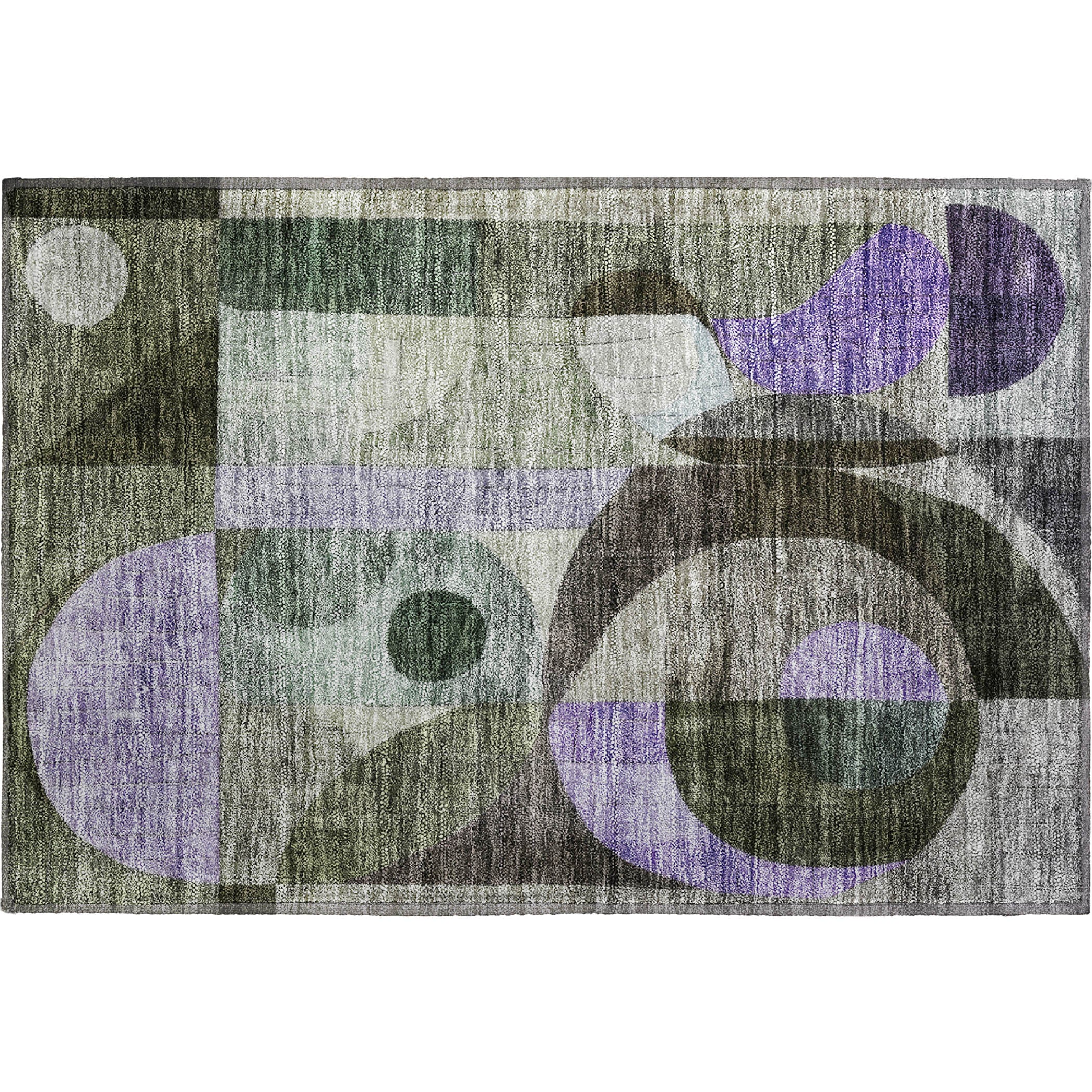 Sintra Machine Washable Transitional Olive Green Rug 1'8" x 2'6" #shape_Rectangle