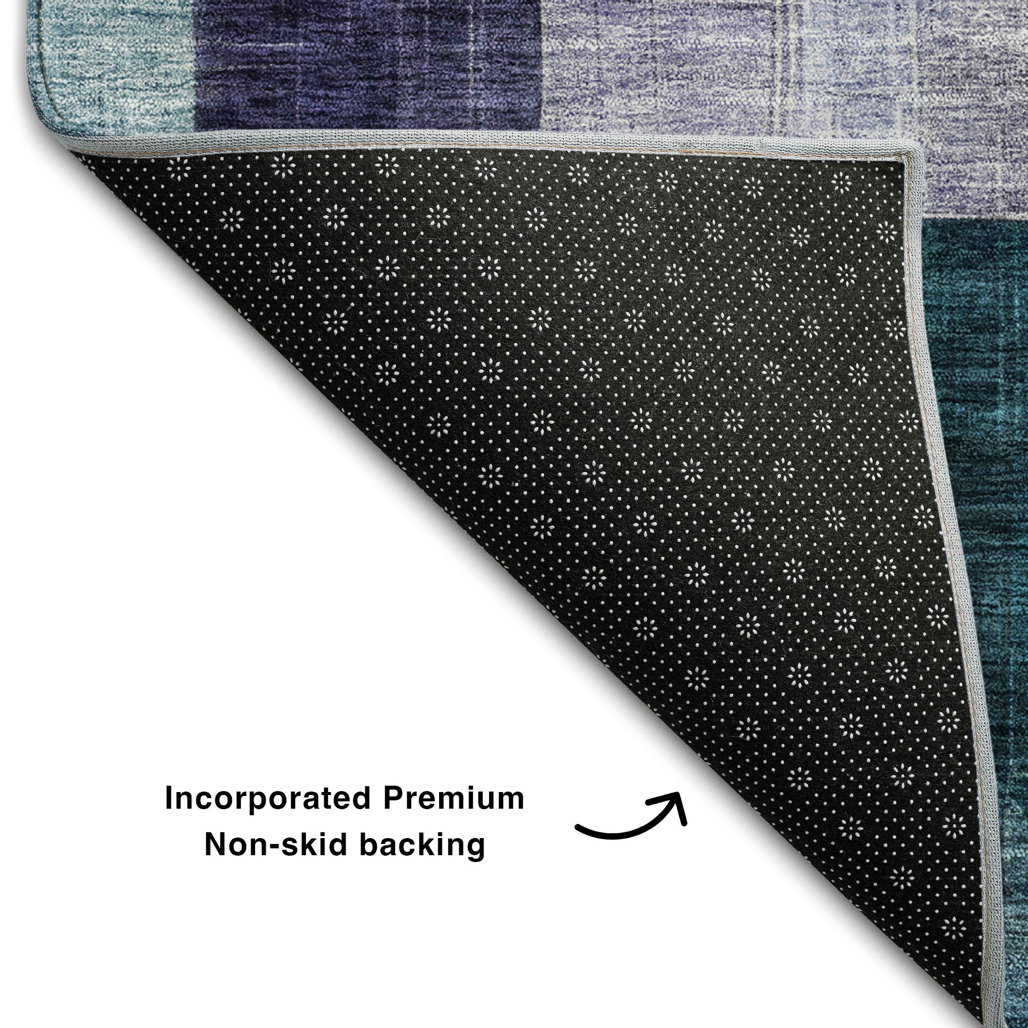 Montevideo Machine Washable Transitional Blue Rug 1'8" x 2'6" #shape_Rectangle