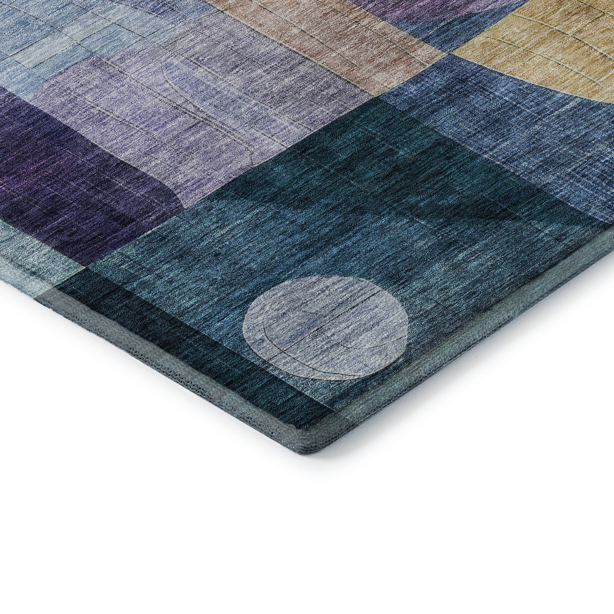 Montevideo Machine Washable Transitional Blue Rug 1'8" x 2'6" #shape_Rectangle
