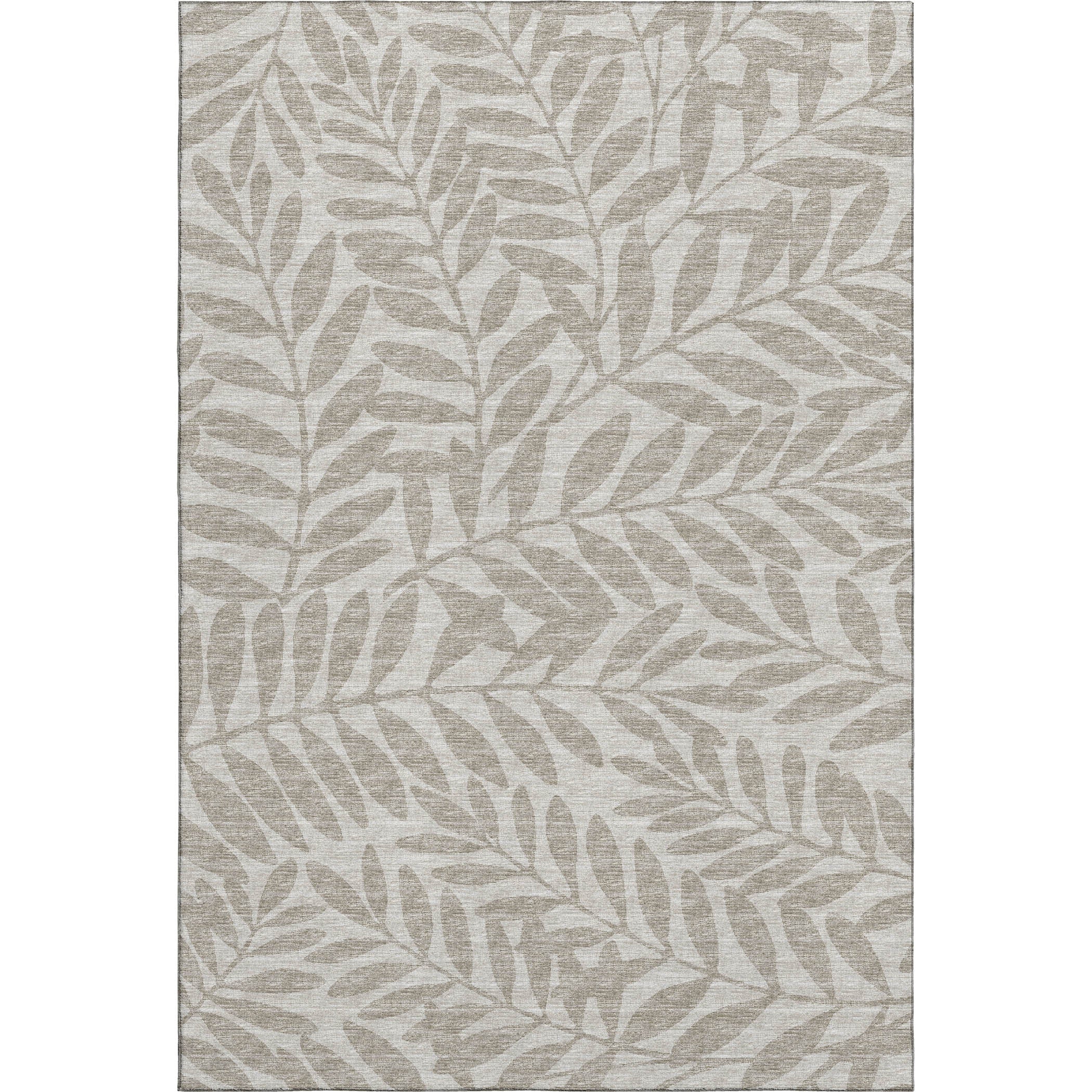 Hoi An Machine Washable Transitional Taupe Neutral Rug 2'6" x 3'10" #shape_Rectangle