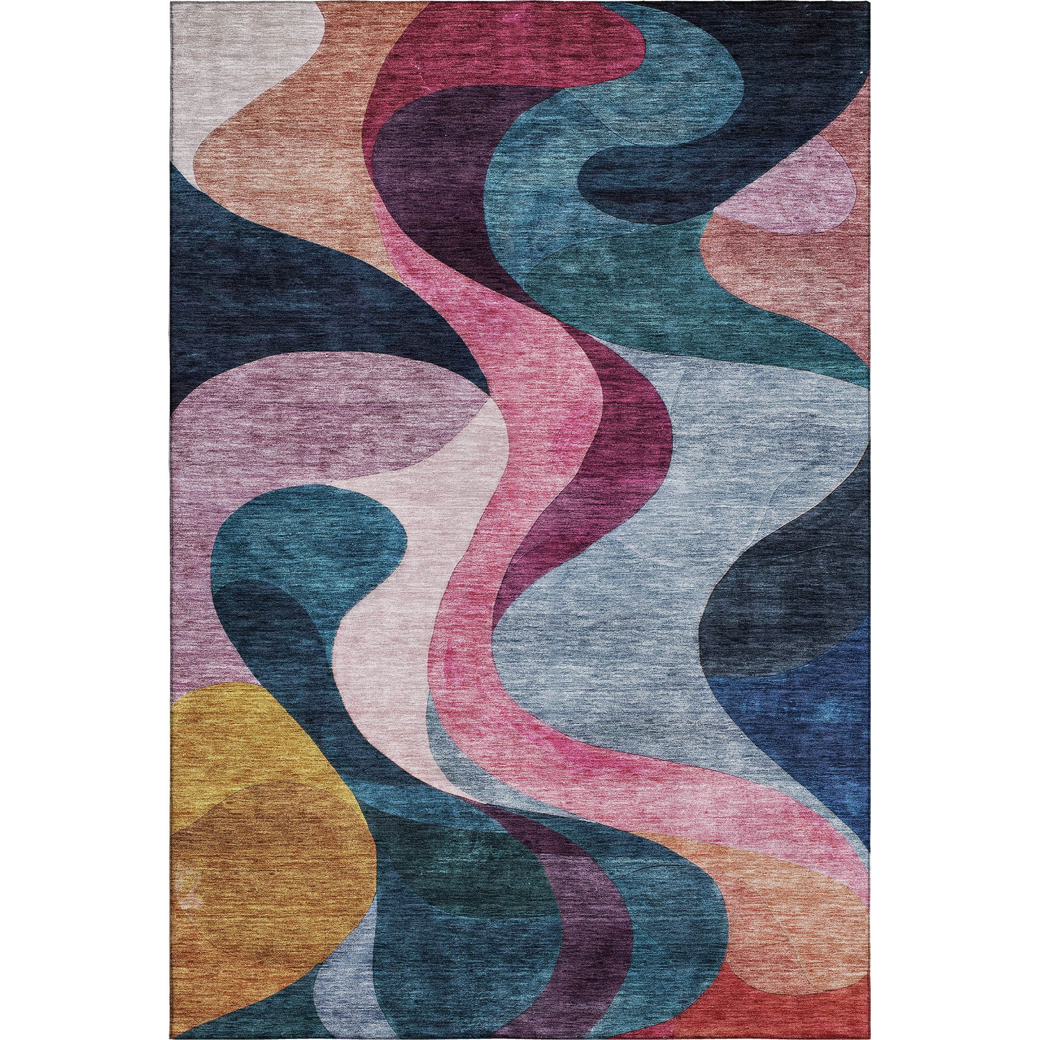 Tallinn Machine Washable Transitional Green Rug 2'6" x 3'10" #shape_Rectangle