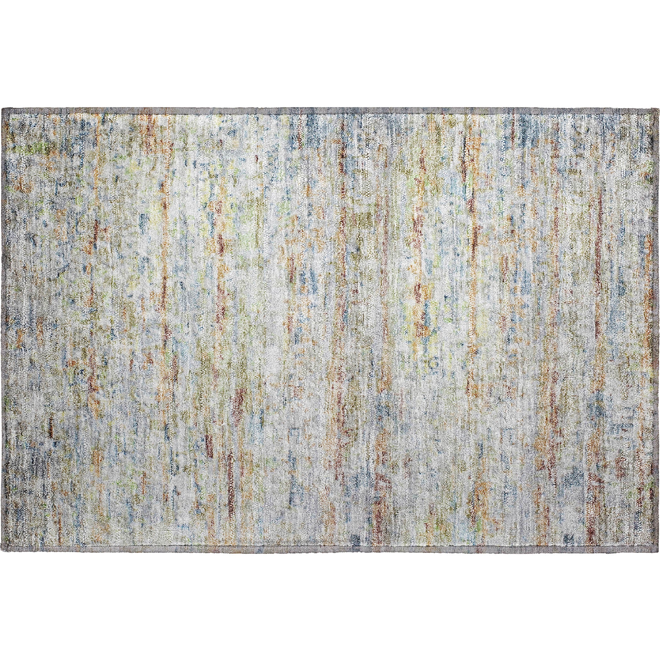 Hoi An Machine Washable Transitional Copper Orange Rug 1'8" x 2'6" #shape_Rectangle