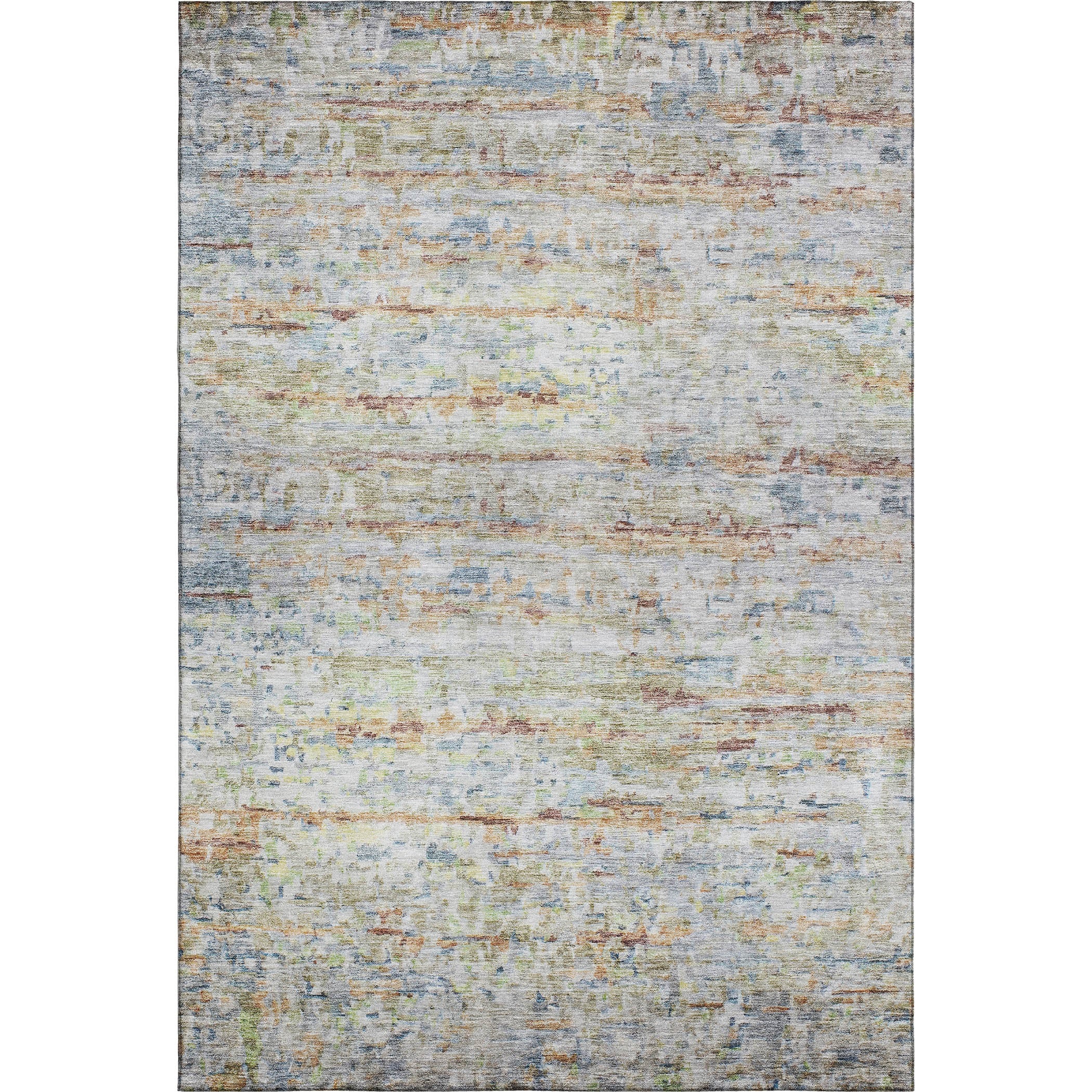 Hoi An Machine Washable Transitional Copper Orange Rug 2'6" x 3'10" #shape_Rectangle
