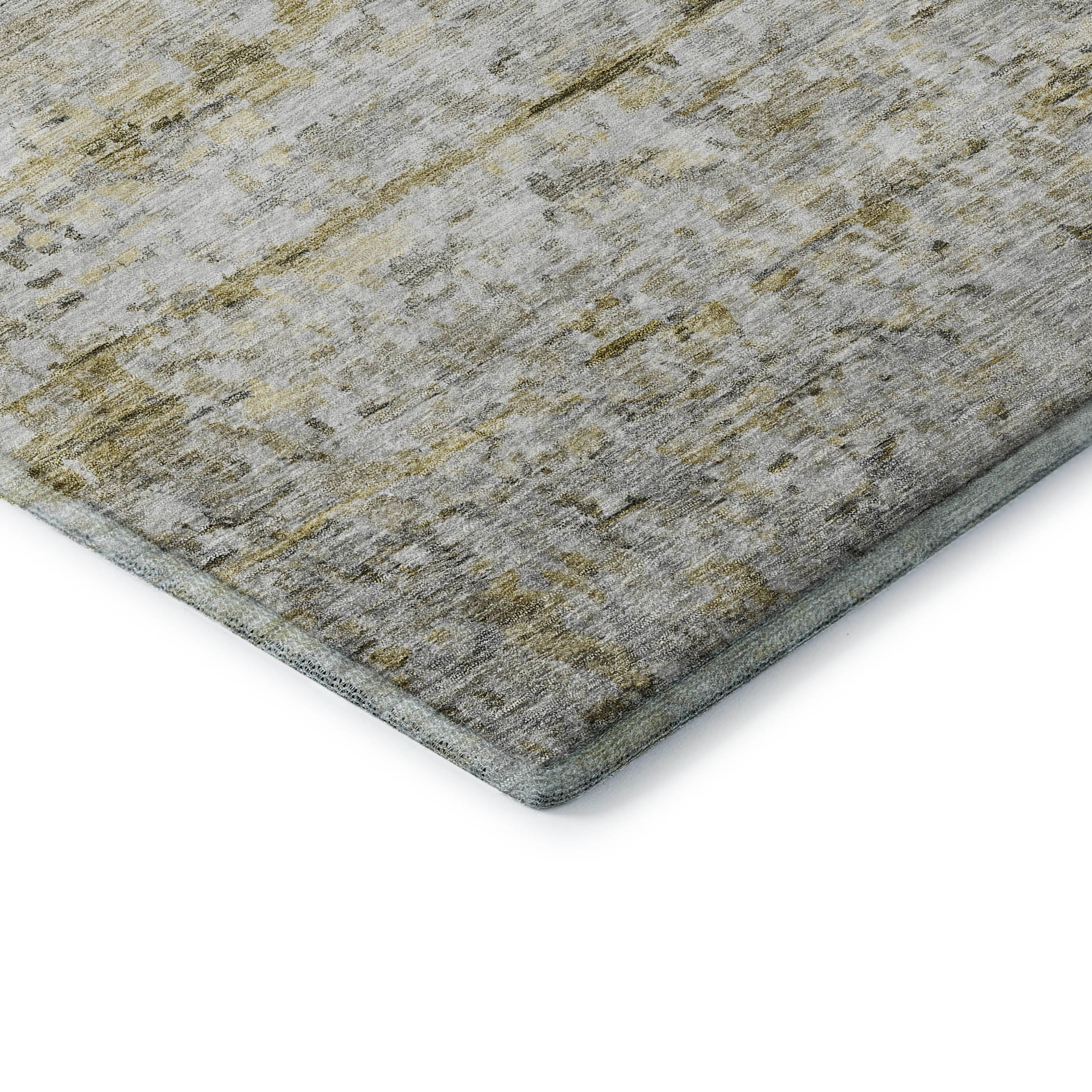 Hoi An Machine Washable Transitional Taupe Brown Rug 1'8" x 2'6" #shape_Rectangle