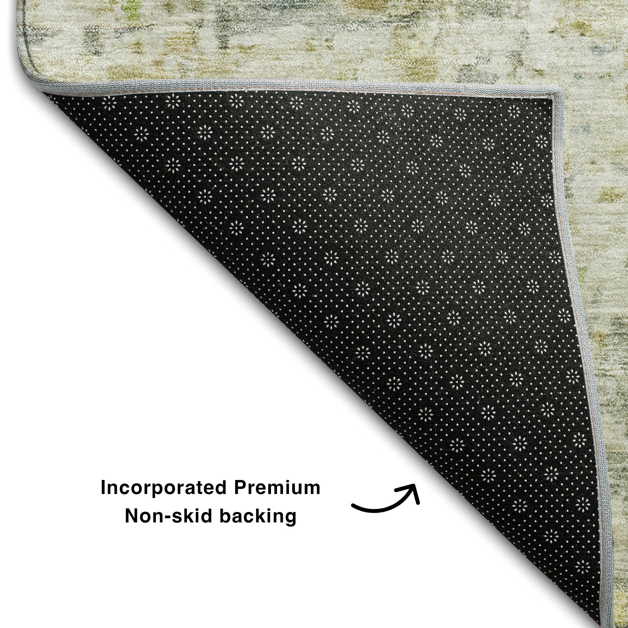 Montevideo Machine Washable Transitional Sage Green Rug 1'8" x 2'6" #shape_Rectangle
