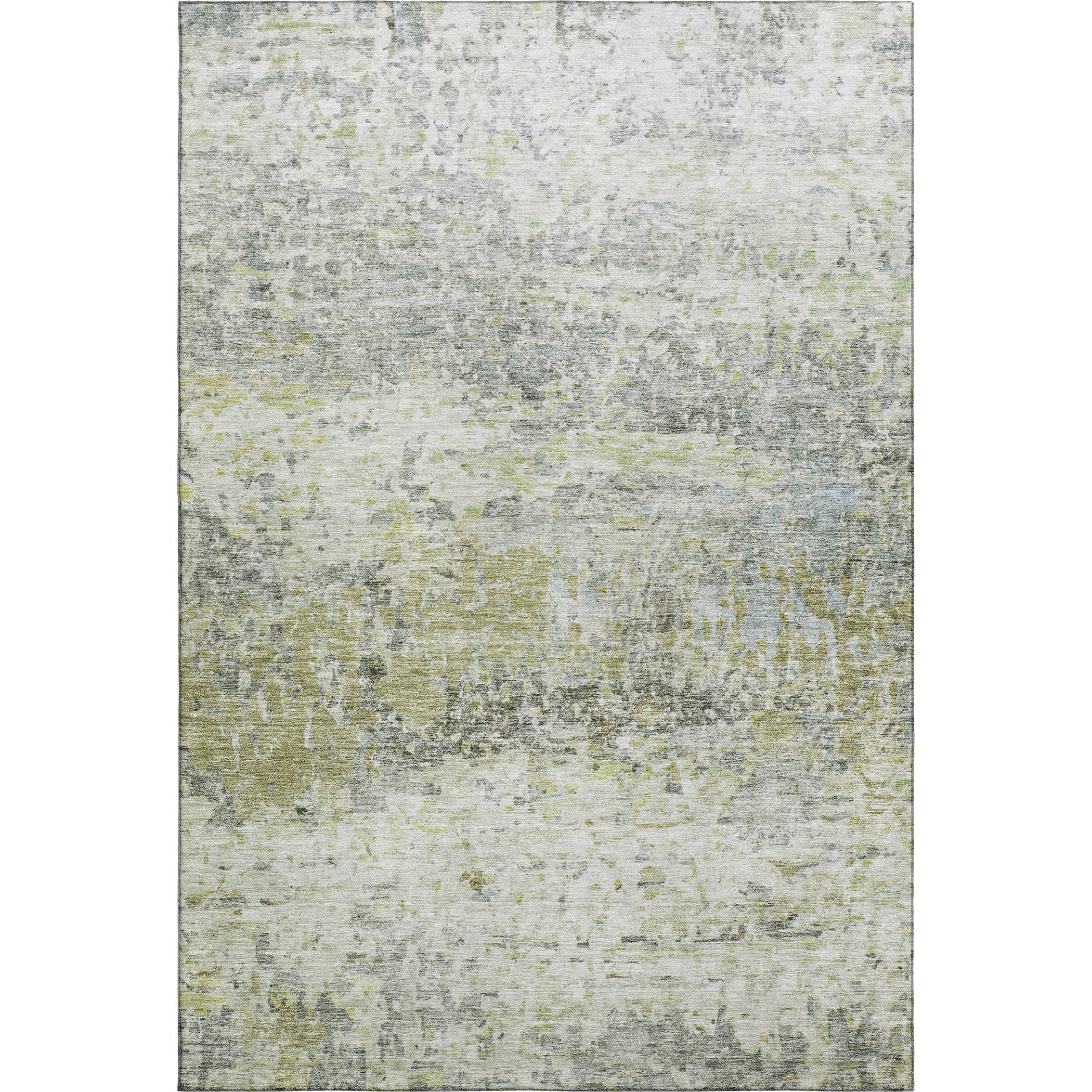 Ghent Machine Washable Transitional Aloe Green Rug 2'6" x 3'10" #shape_Rectangle