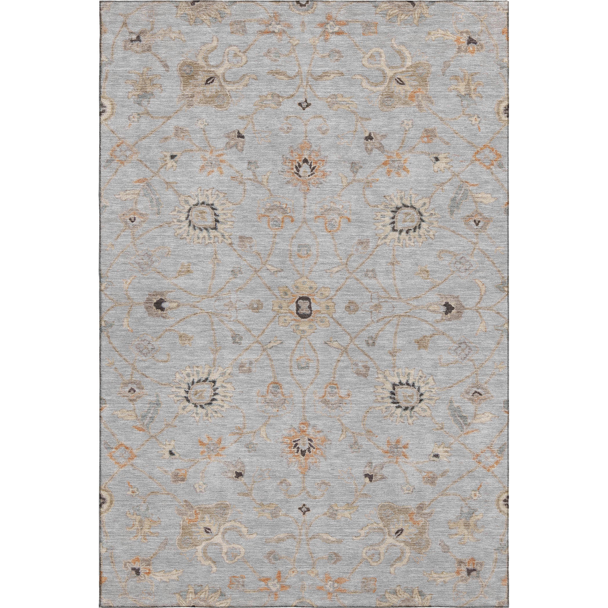 Marrakech Machine Washable Traditional Gray Rug 2'6" x 3'10" #shape_Rectangle