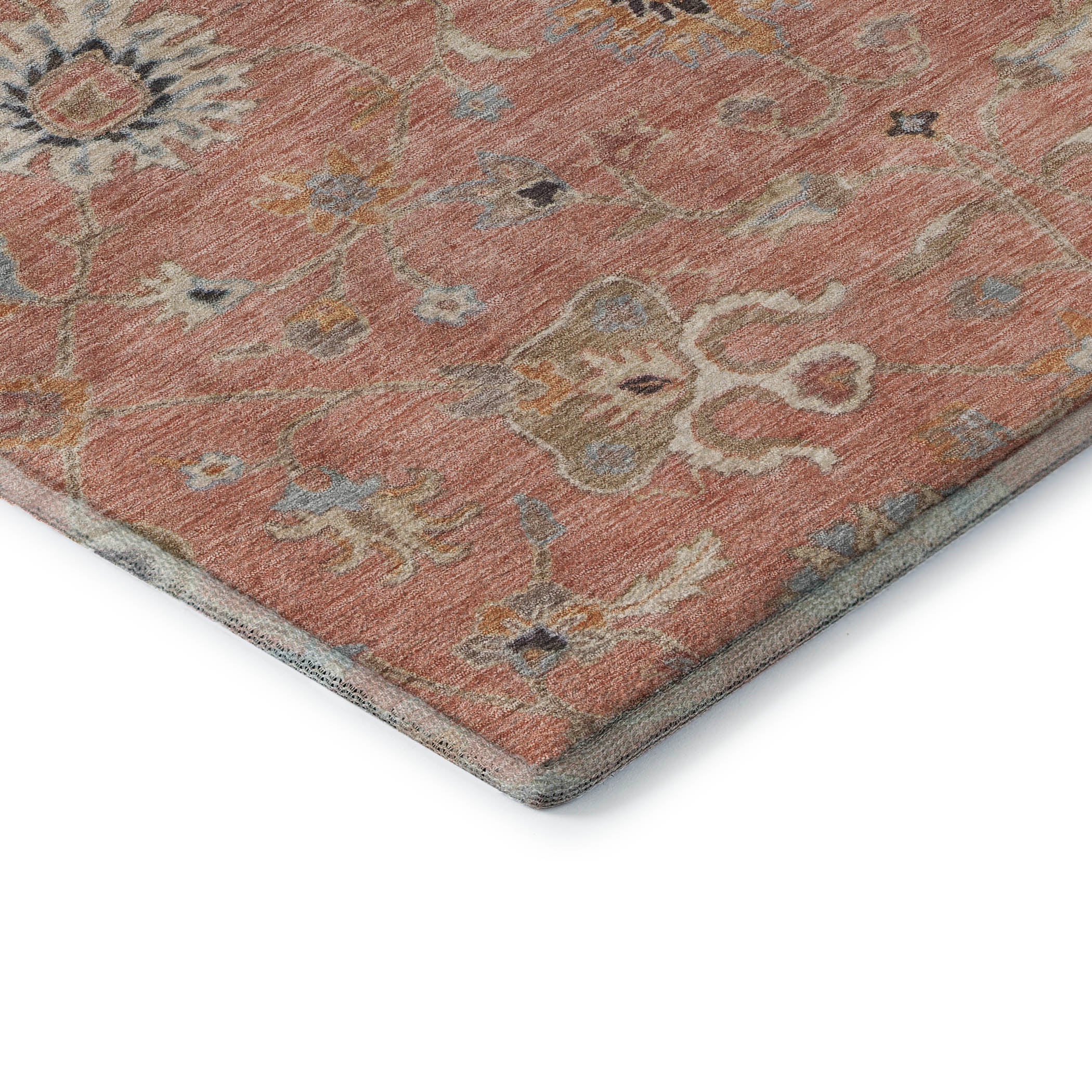 Marrakech Machine Washable Traditional Pink Rug 1'8" x 2'6" #shape_Rectangle