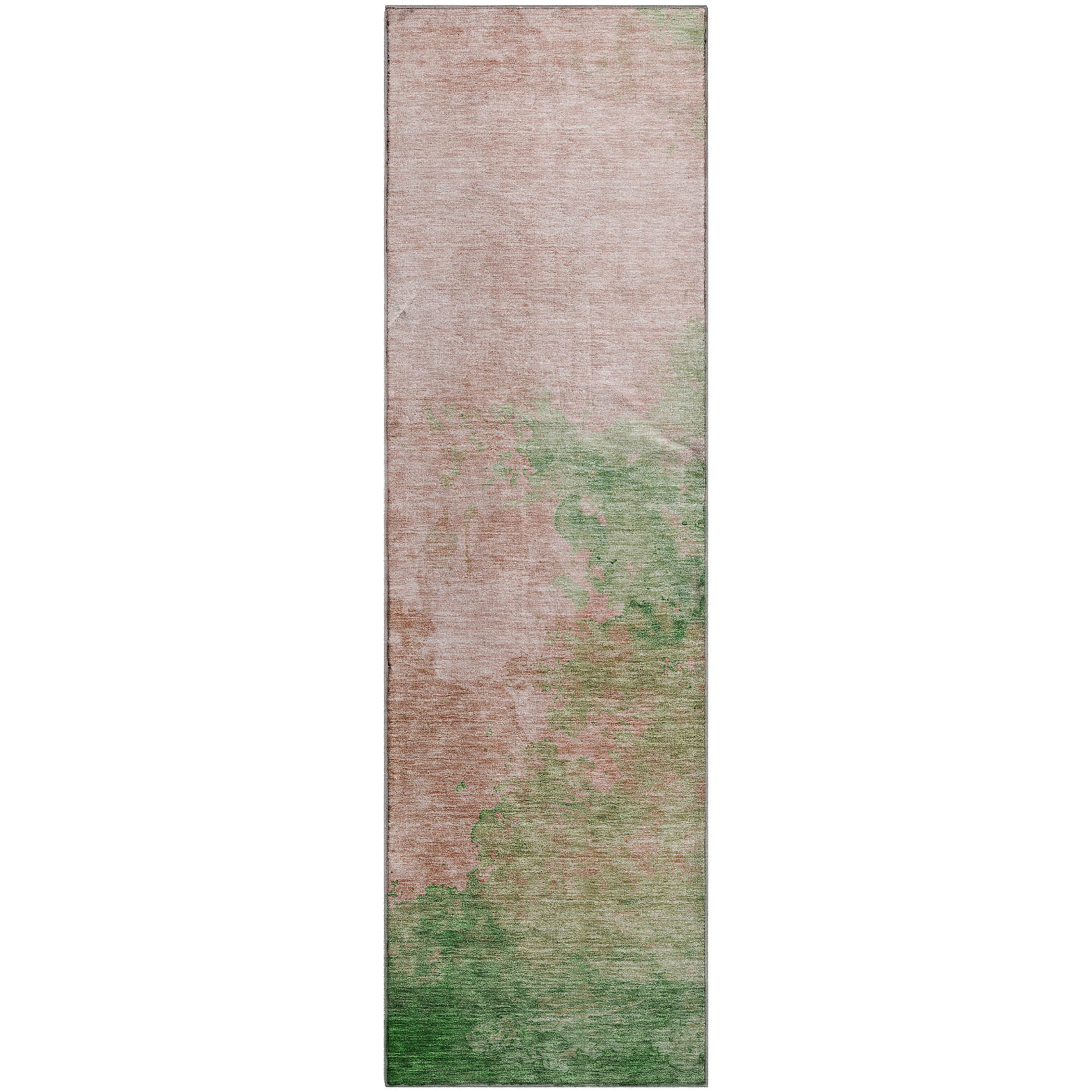Rome Machine Washable Transitional Pink Rug 2'3" x 7'6" #shape_Runner