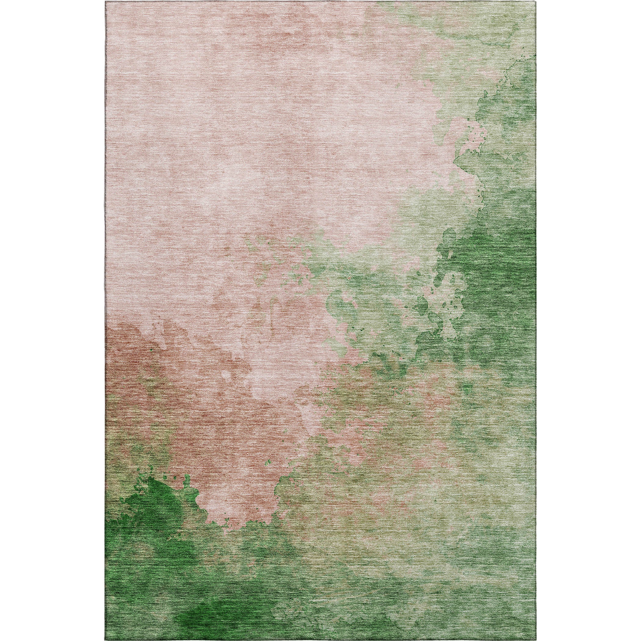 Rome Machine Washable Transitional Pink Rug 2'6" x 3'10" #shape_Rectangle