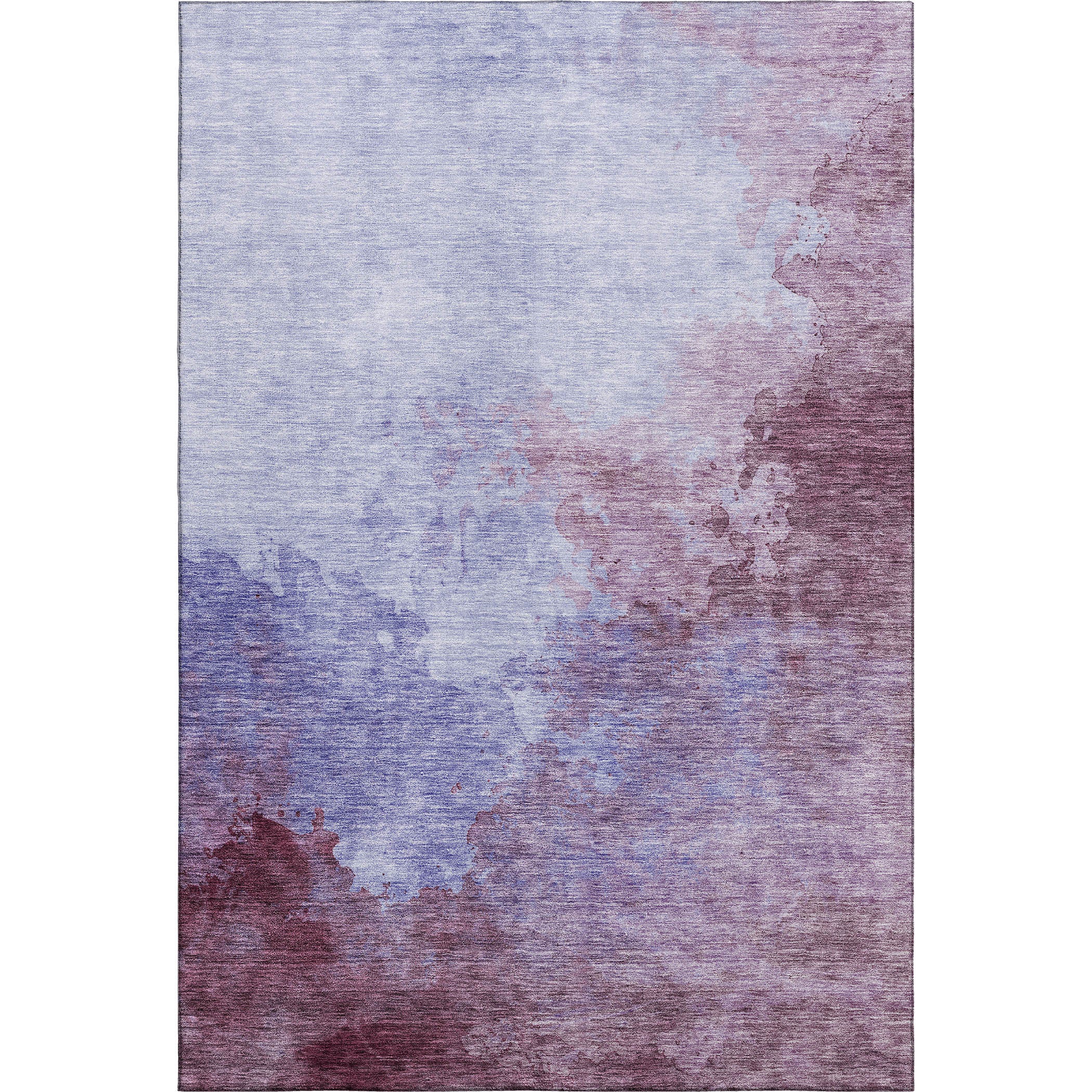 Rome Machine Washable Transitional Purple Rug 2'6" x 3'10" #shape_Rectangle
