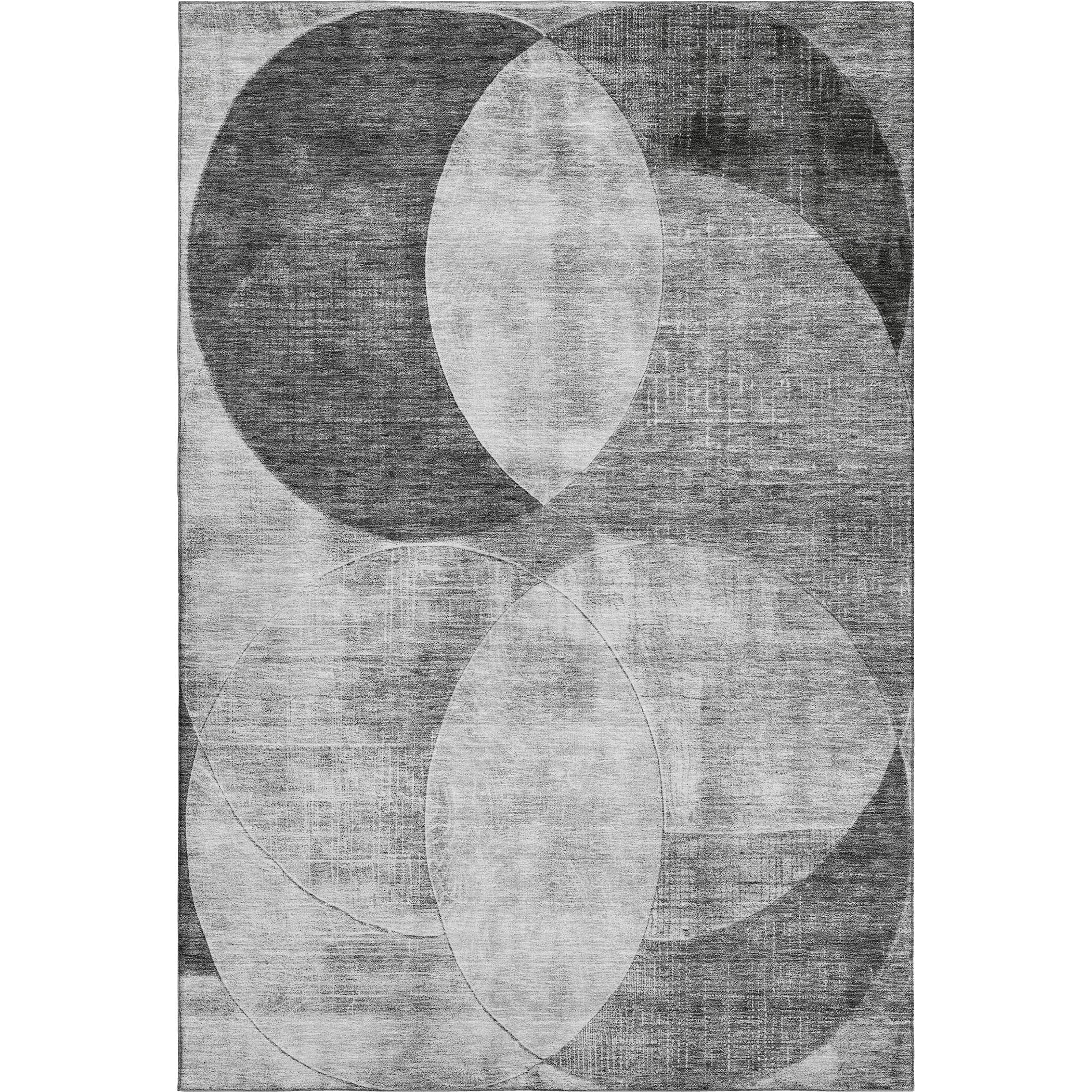Lisbon Machine Washable Transitional Gray Rug 2'6" x 3'10" #shape_Rectangle