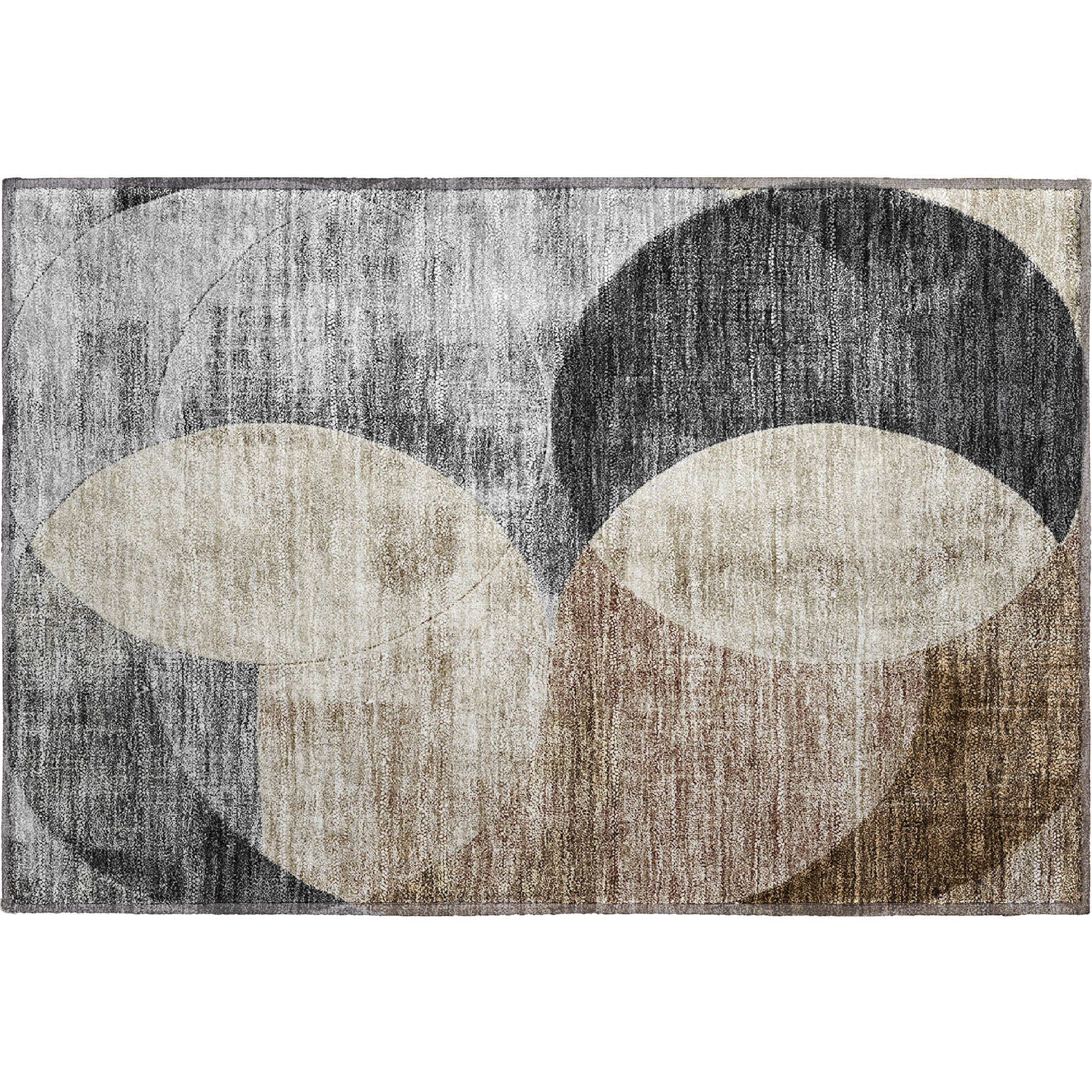 Lisbon Machine Washable Transitional Pewter Gray Rug 1'8" x 2'6" #shape_Rectangle