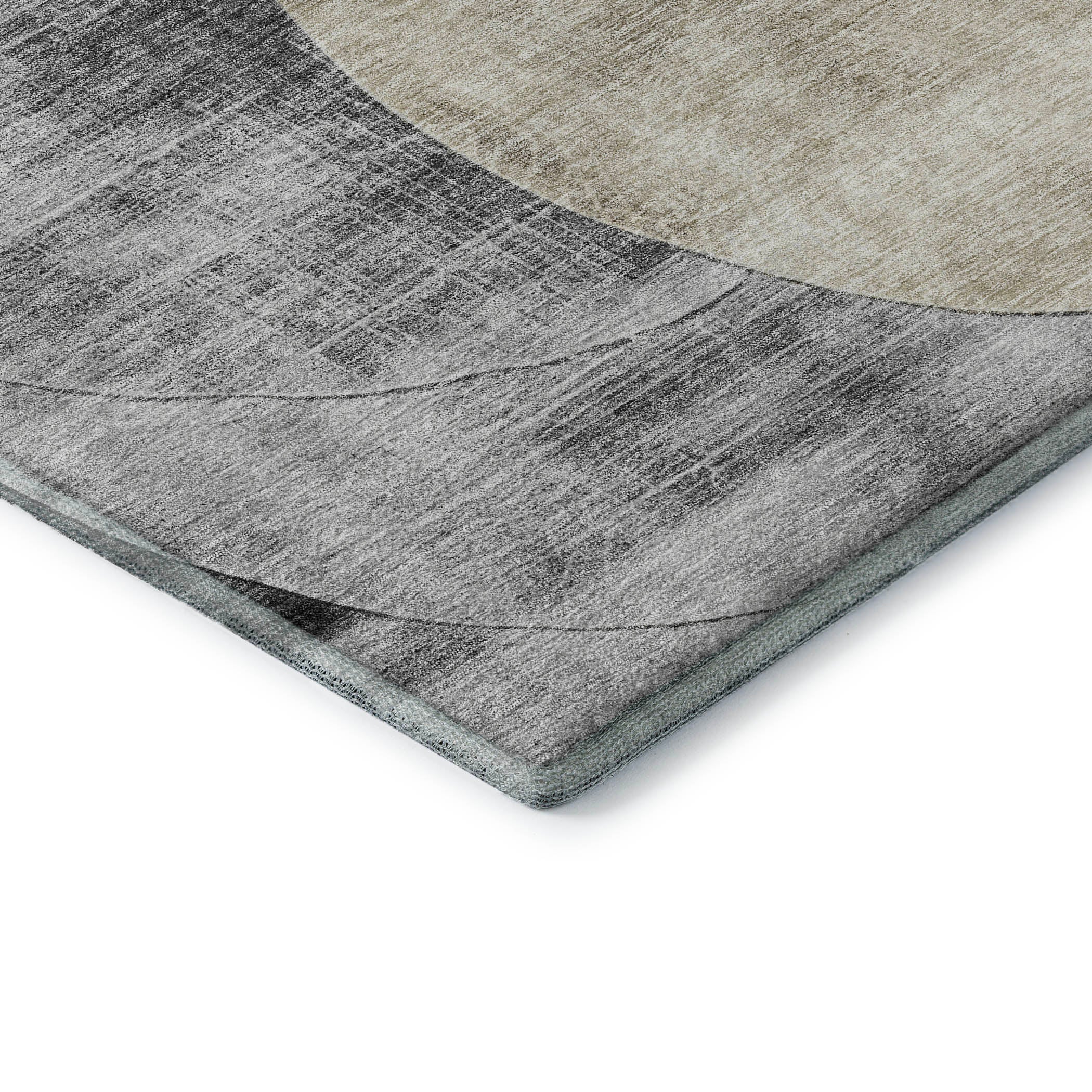 Lisbon Machine Washable Transitional Pewter Gray Rug 1'8" x 2'6" #shape_Rectangle