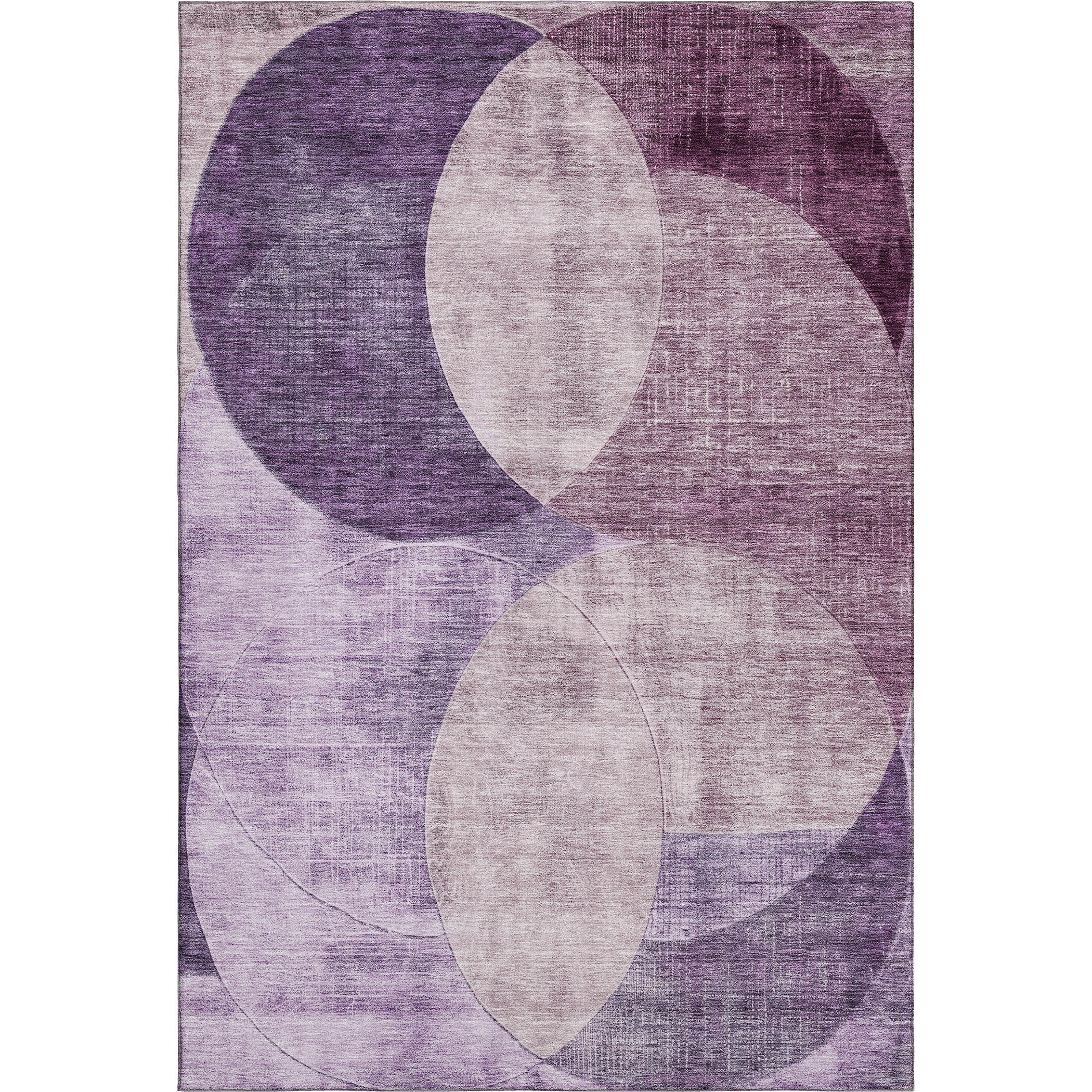 Lisbon Machine Washable Transitional Purple Rug 2'6" x 3'10" #shape_Rectangle