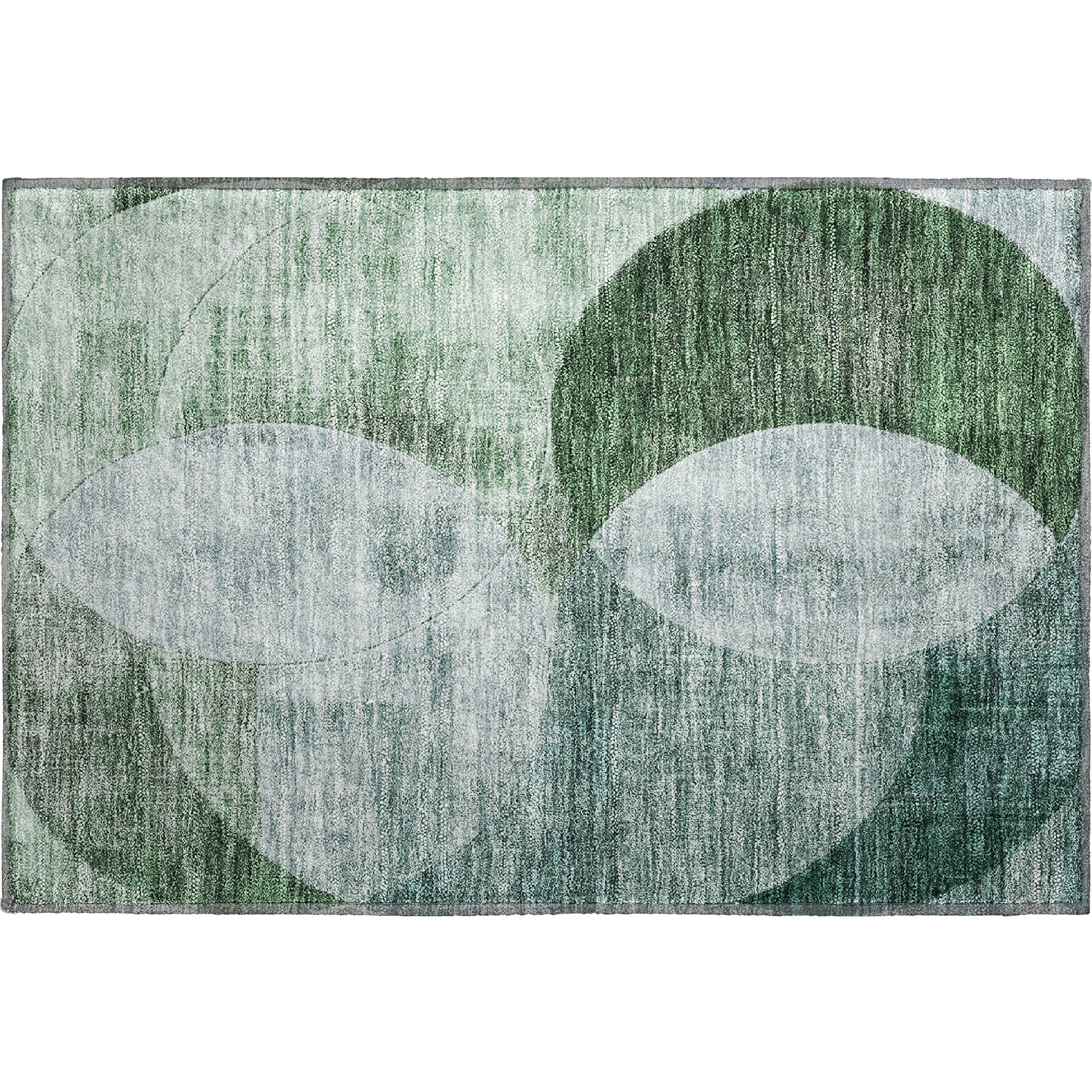 Lisbon Machine Washable Transitional Seafoam Blue Rug 1'8" x 2'6" #shape_Rectangle