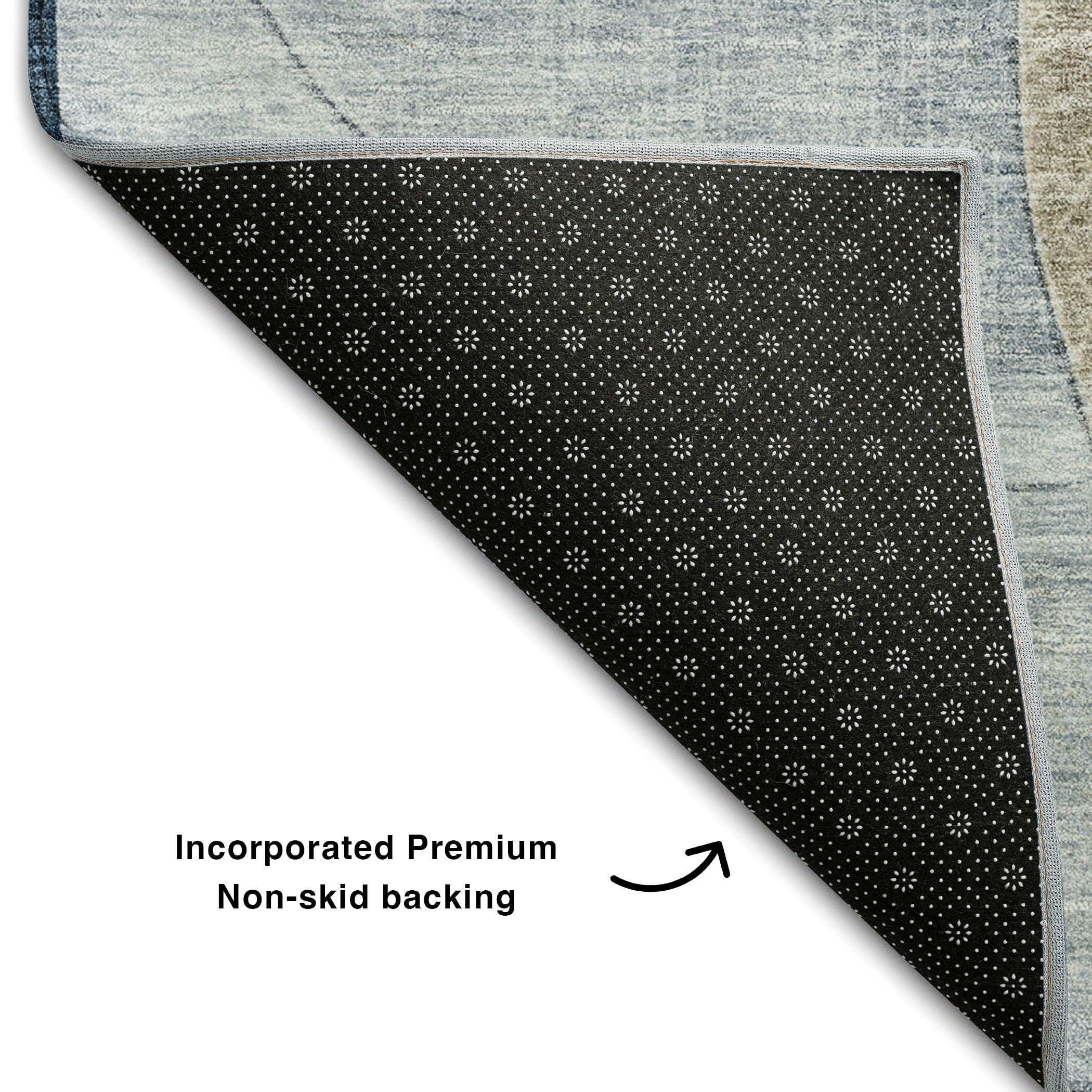 Lisbon Machine Washable Transitional Sky Blue Rug 1'8" x 2'6" #shape_Rectangle