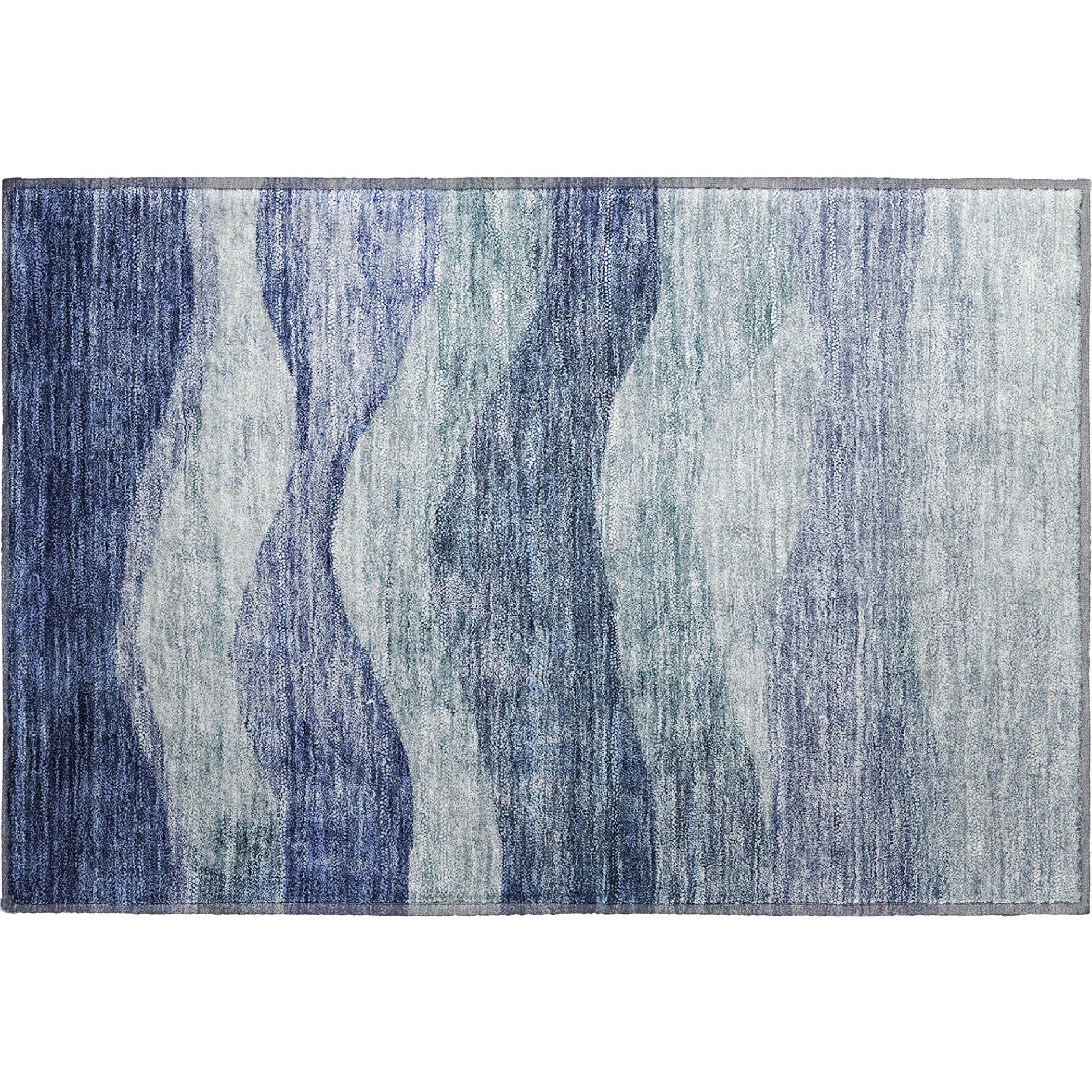 Cusco Machine Washable Transitional Blue Rug 1'8" x 2'6" #shape_Rectangle