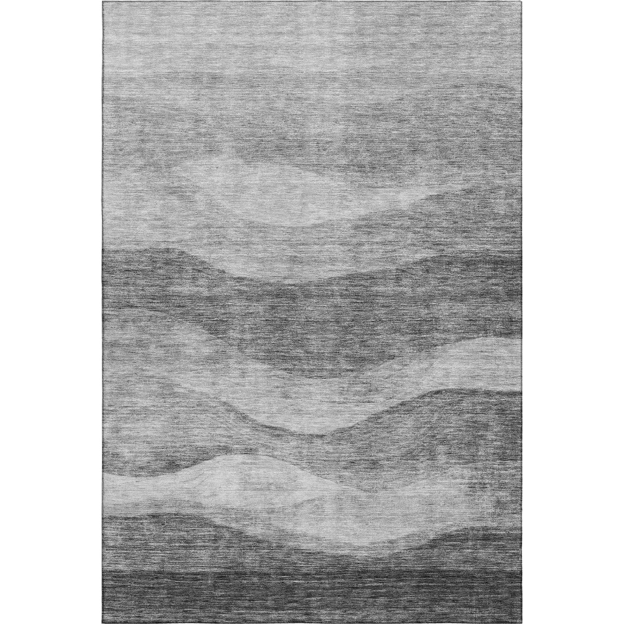 Cusco Machine Washable Transitional Gray Rug 2'6" x 3'10" #shape_Rectangle