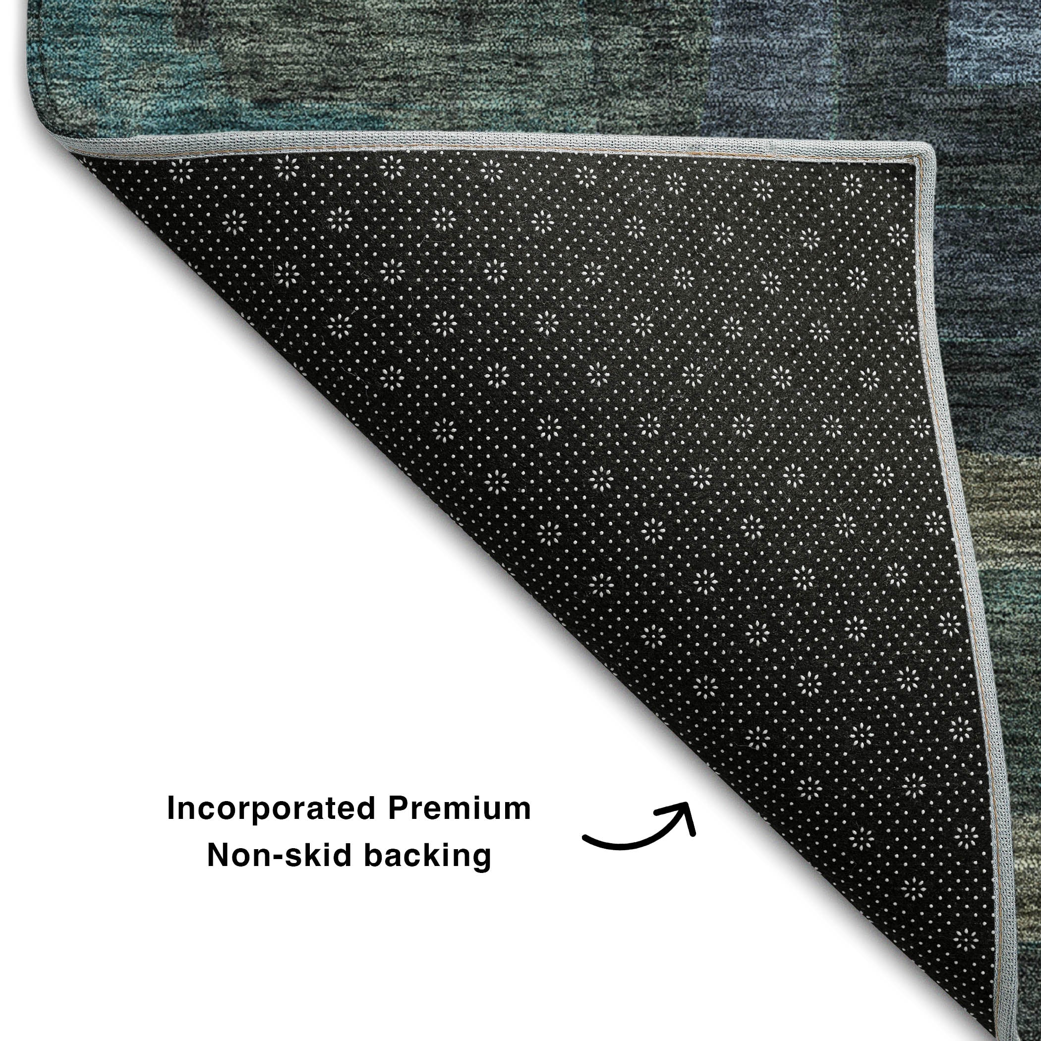 Chiang Mai Machine Washable Transitional Blue Rug 1'8" x 2'6" #shape_Rectangle