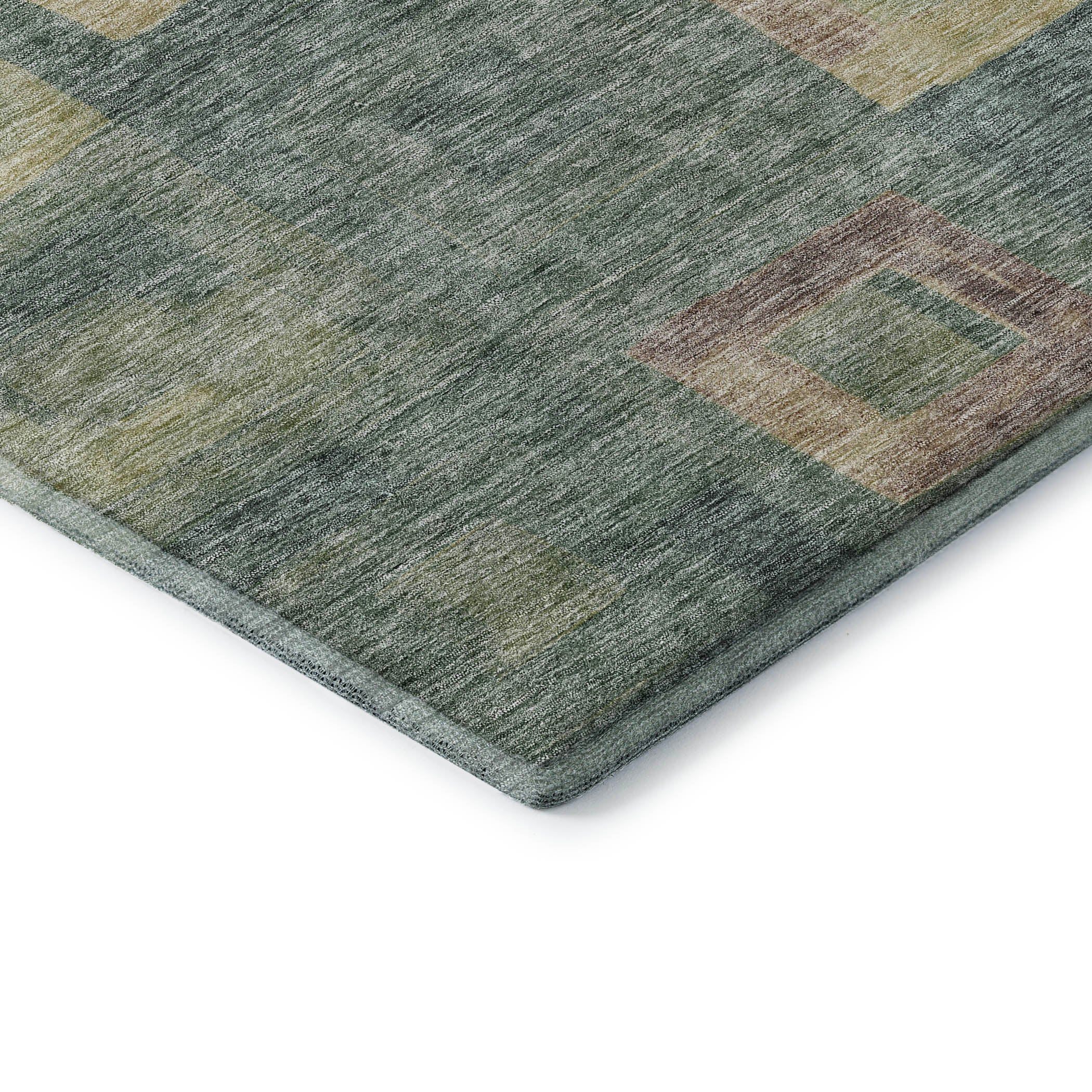 Chiang Mai Machine Washable Transitional Sage Green Rug 1'8" x 2'6" #shape_Rectangle