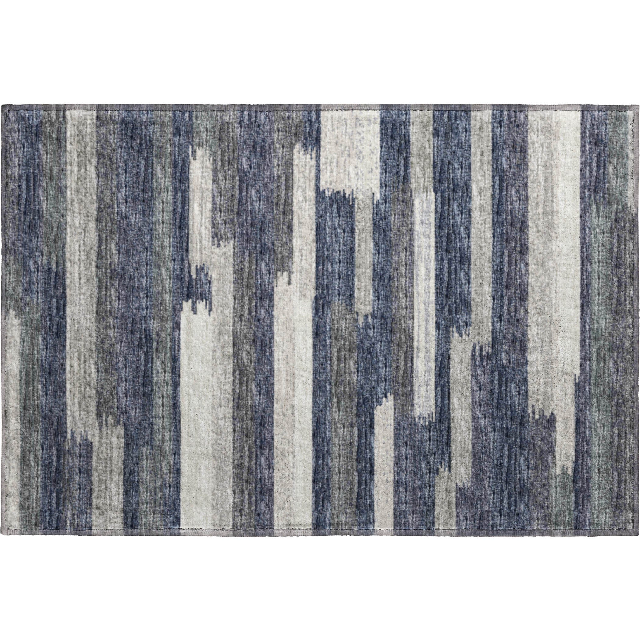 Marrakech Machine Washable Transitional Gray Rug 1'8" x 2'6" #shape_Rectangle