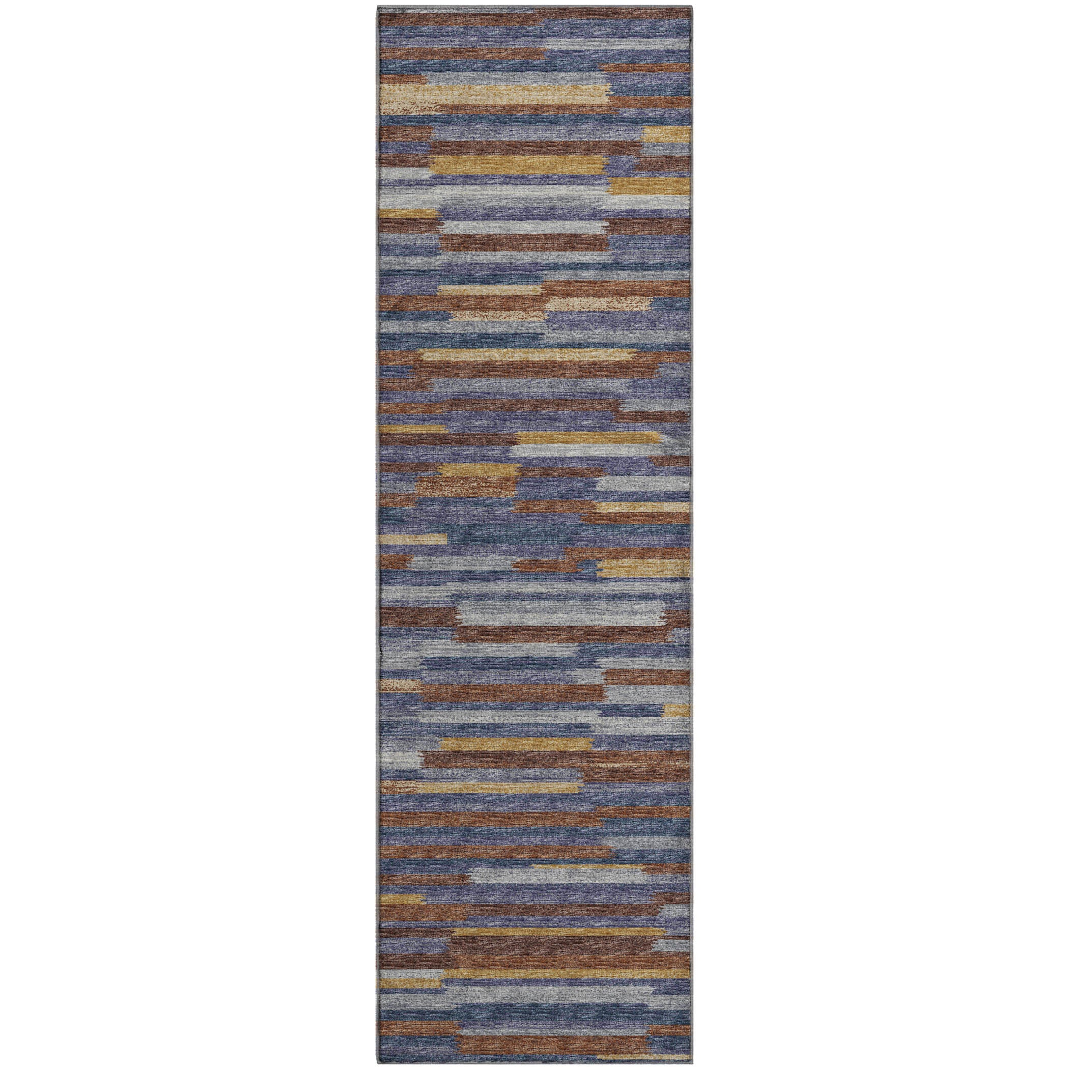 Marrakech Machine Washable Transitional Landscape Multi Rug 2'3" x 7'6" #shape_Runner