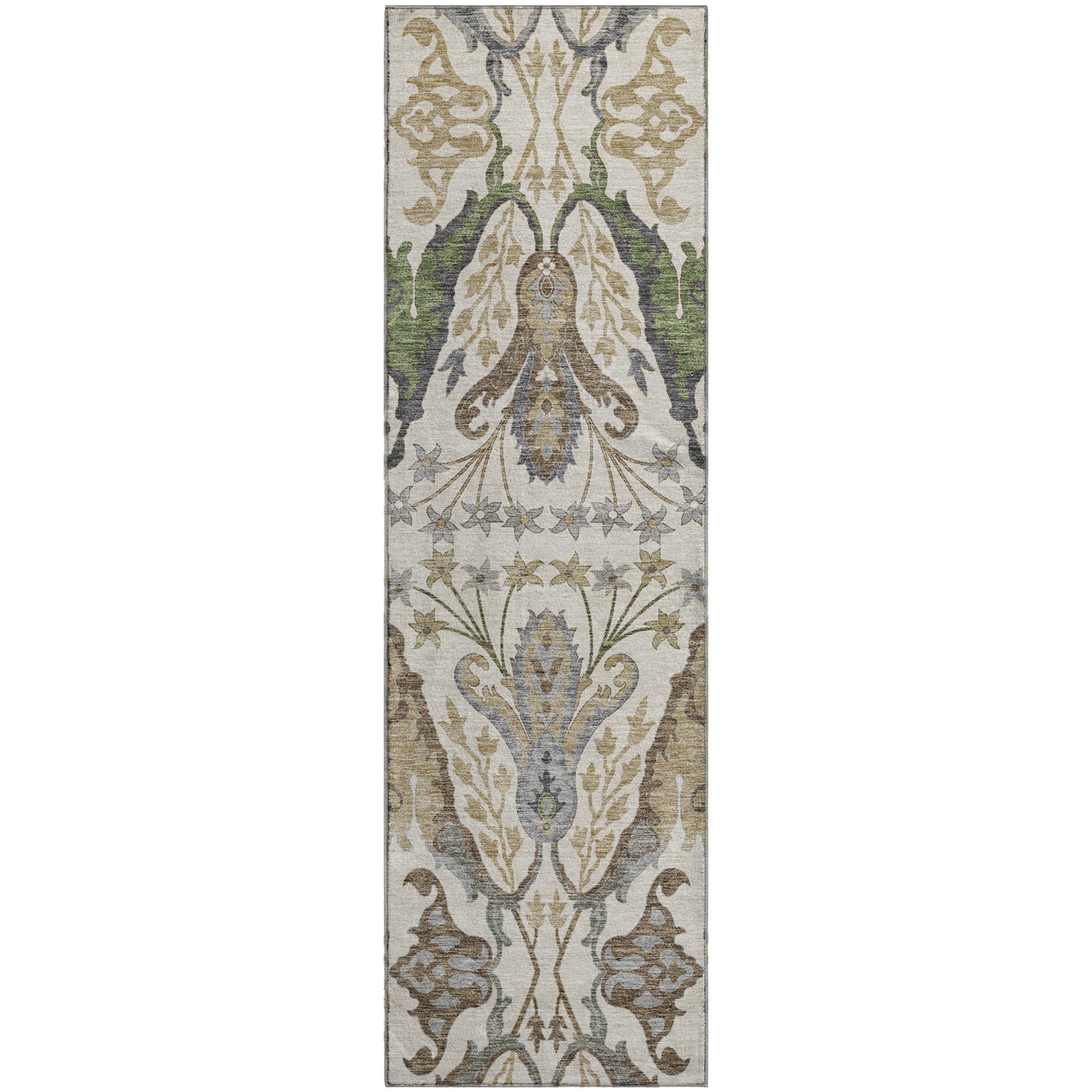 Tallinn Machine Washable Transitional Ivory Rug 2'3" x 7'6" #shape_Runner